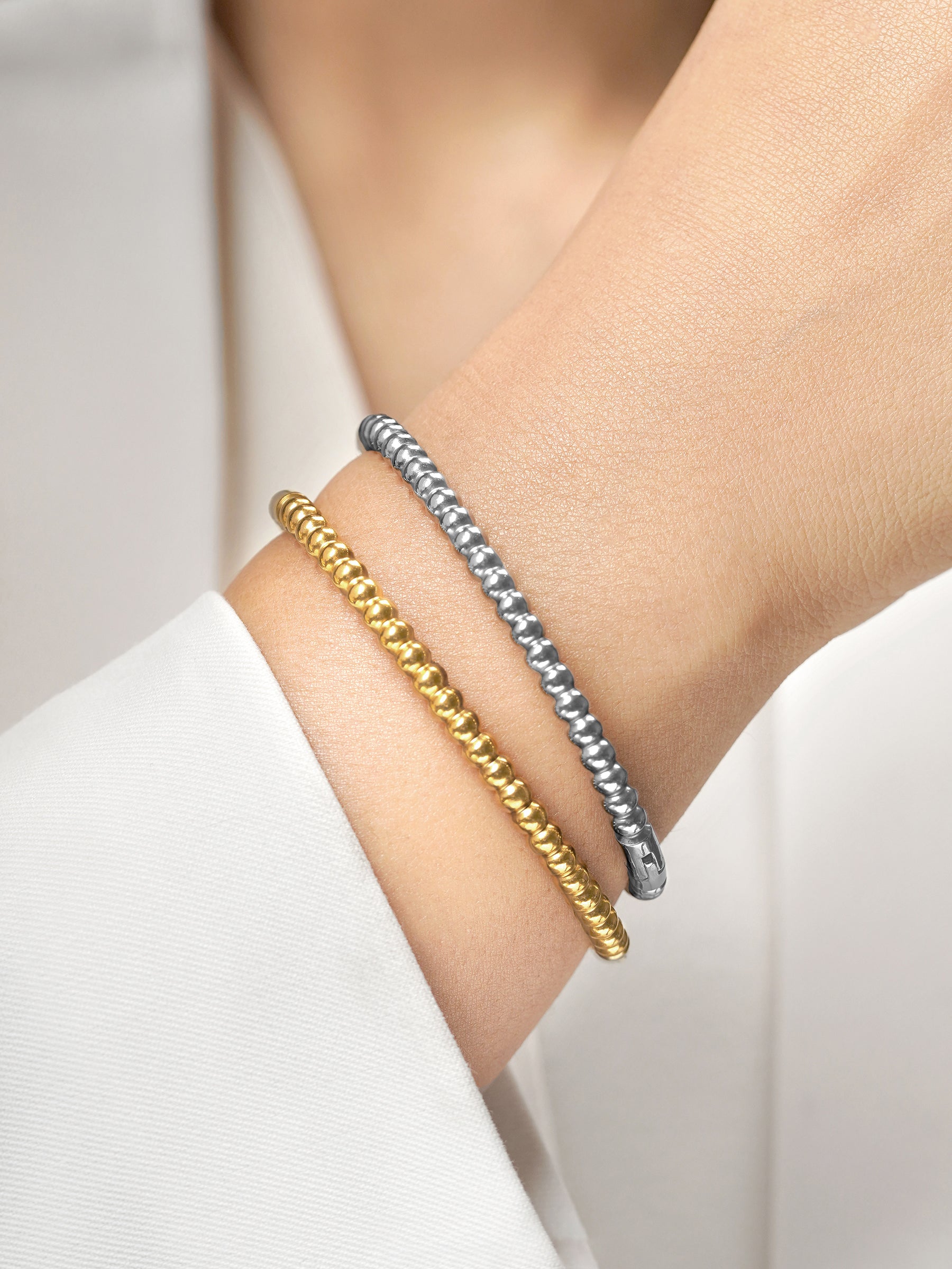 Mercy Round Bead Band Bracelet Multicolor Set