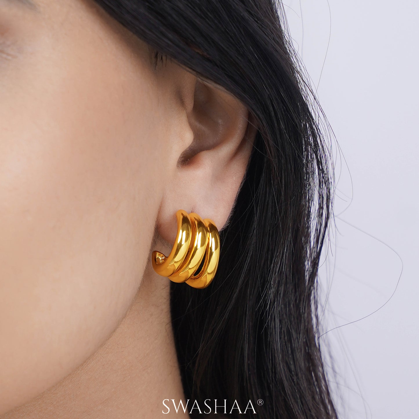 Mirabella 18K Gold Plated Earrings