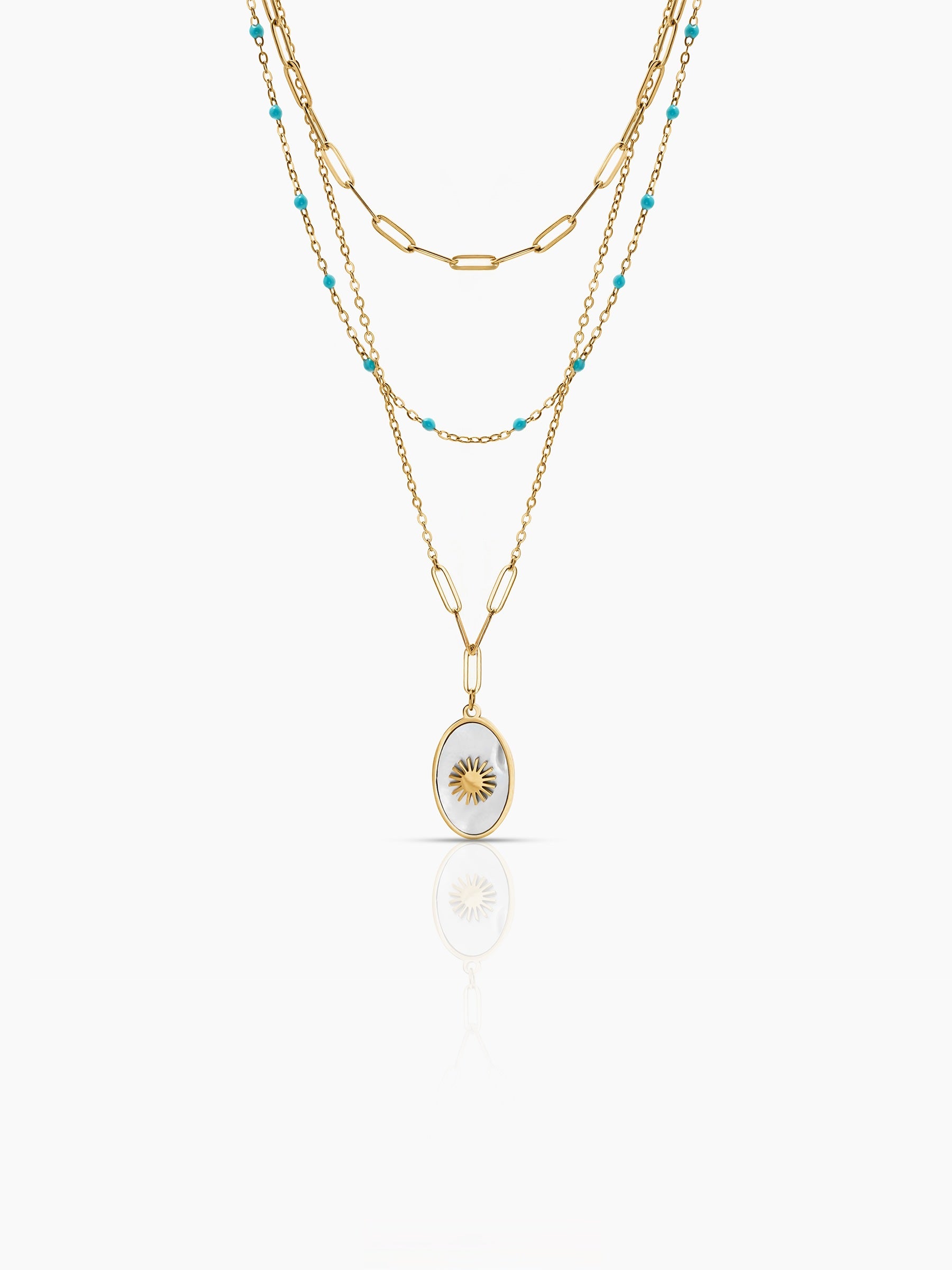 Mirava Pearl Layered Necklace - Swashaa