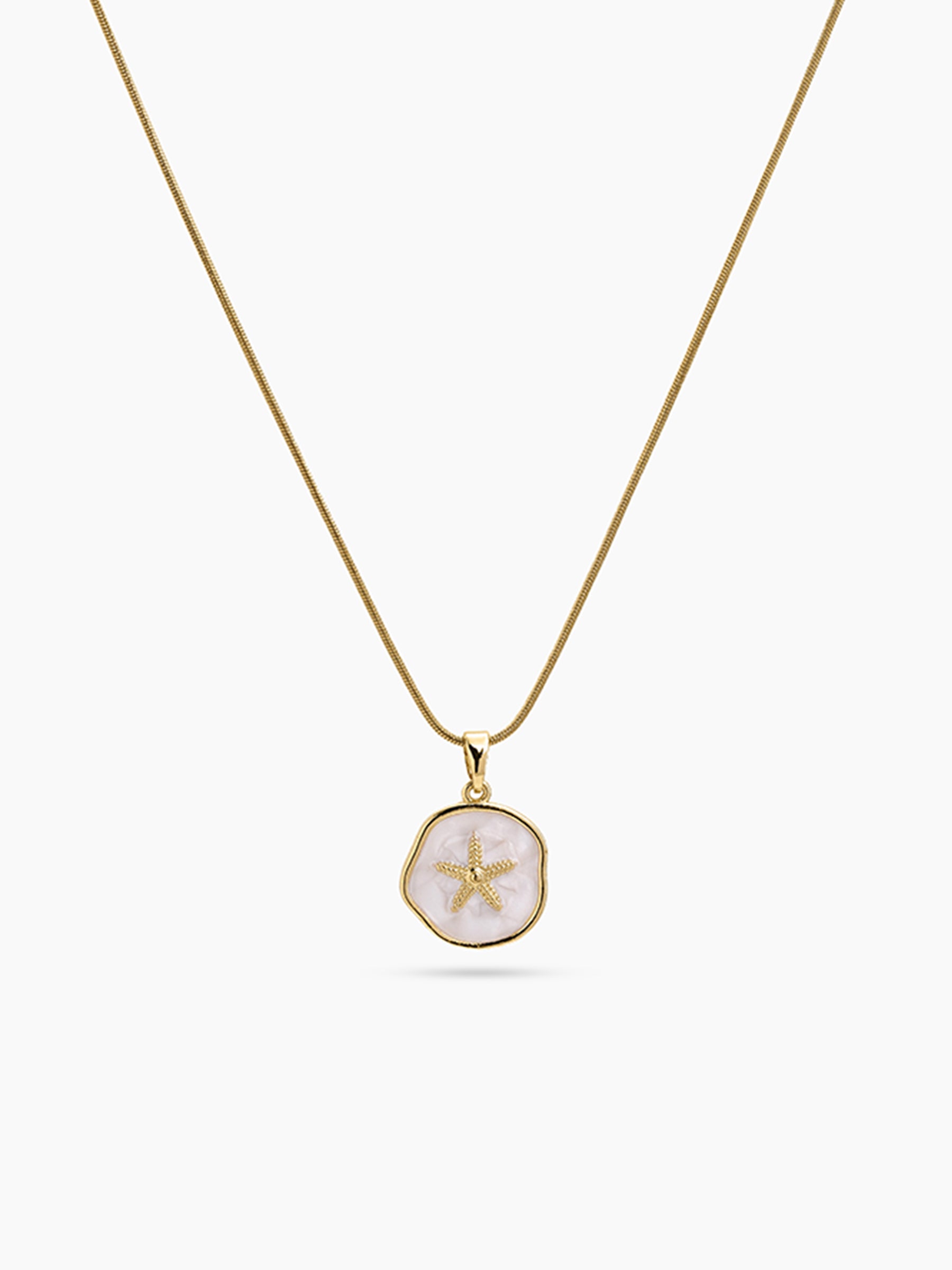 Moira Starfish 18K Gold Plated Women's Chain Pendant Necklace