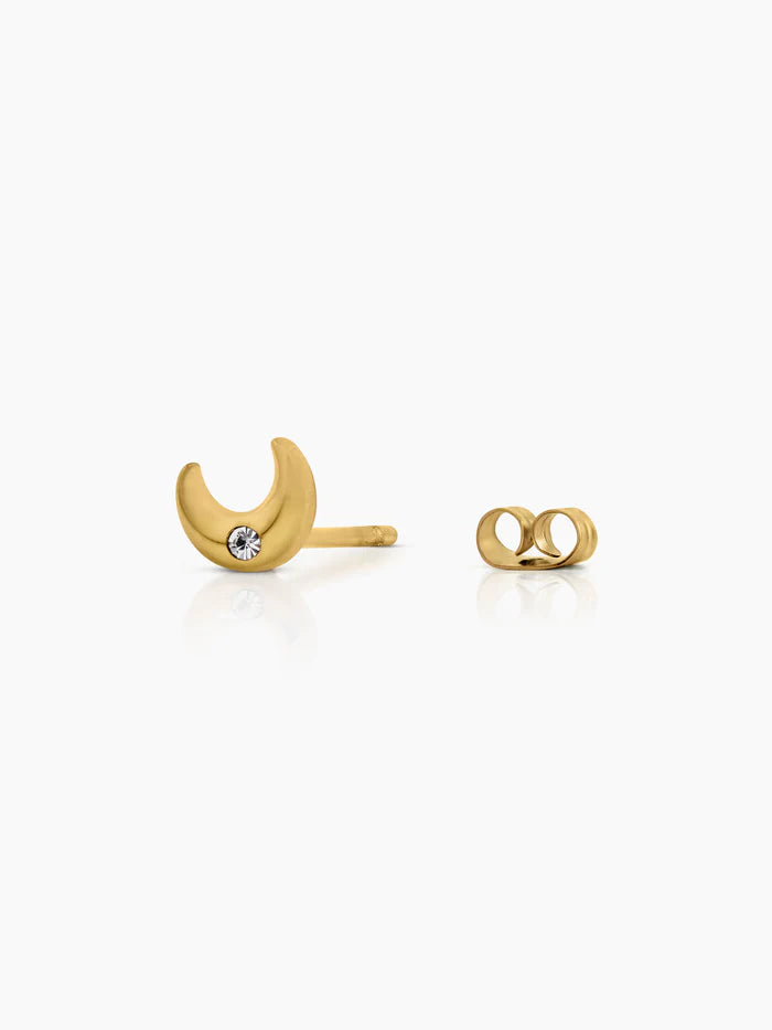Moonstar Spark Charm 18K Gold Plated Kid's Stud Earrings