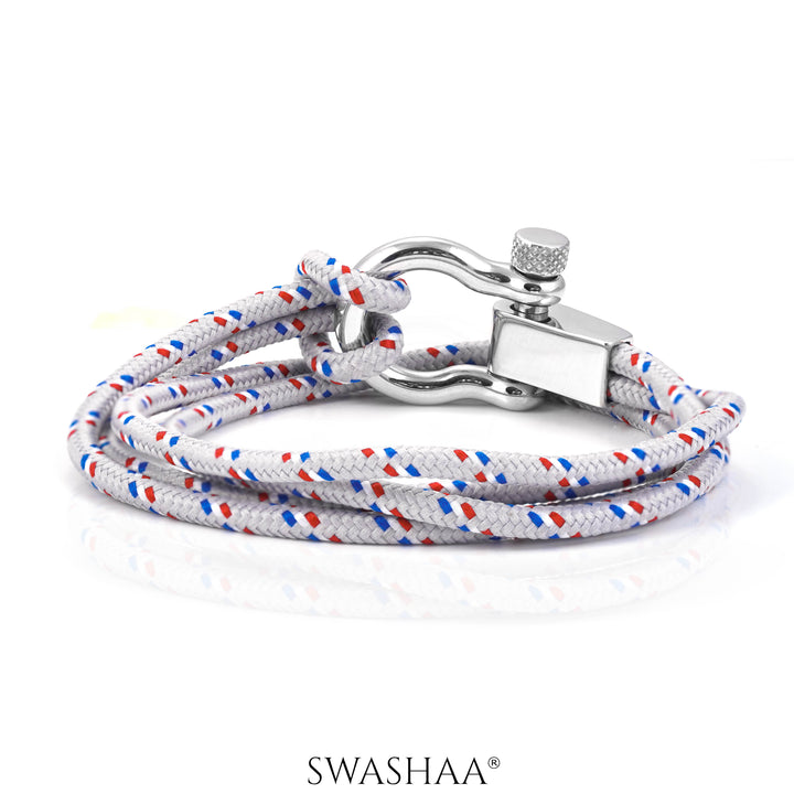 Grey Multi-Wrap Men's Rope Bracelet