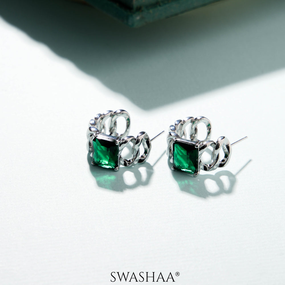 Muscat Emarald Earrings - Swashaa