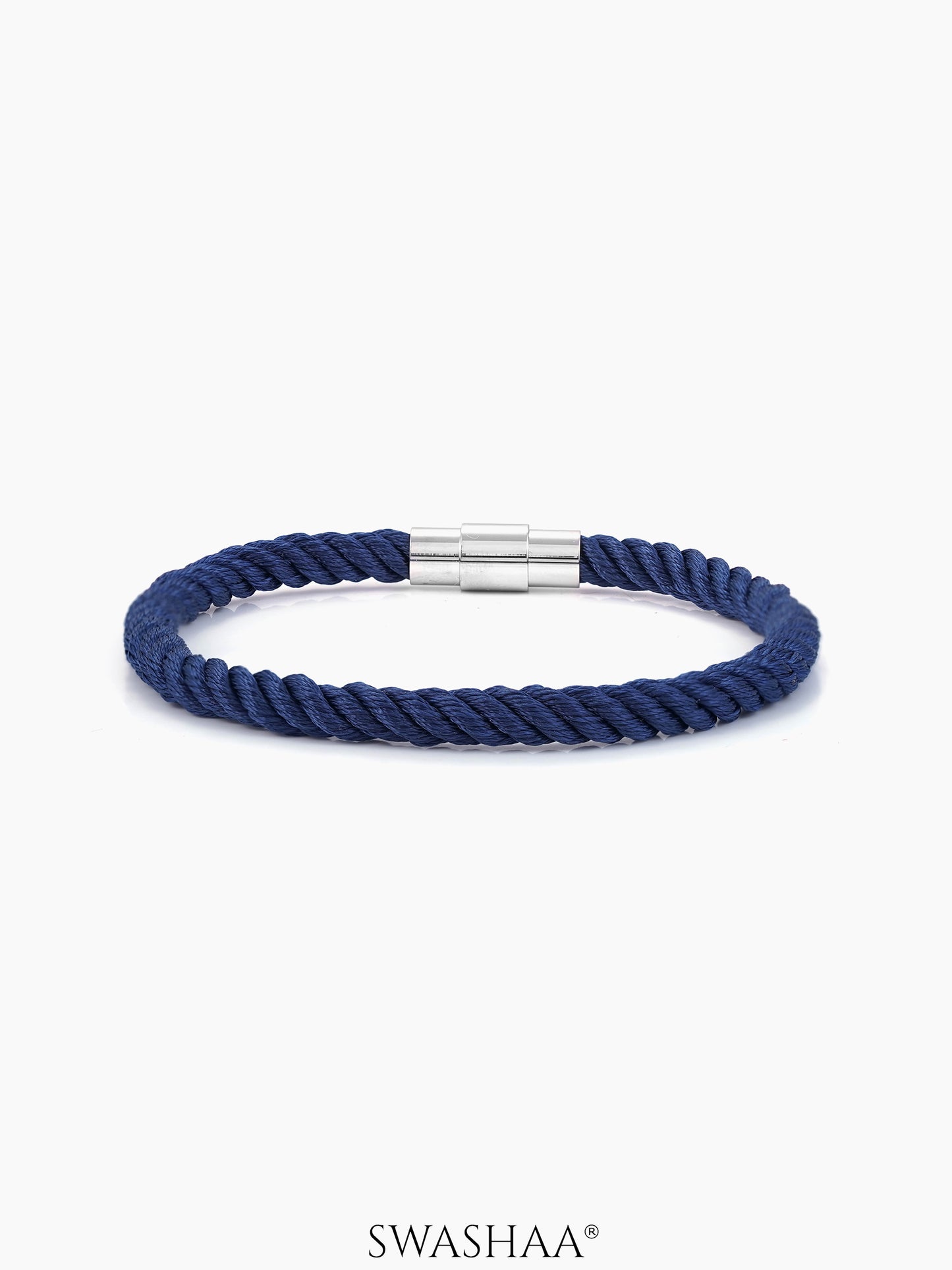 Navy Twisted Men's Rope Bracelet