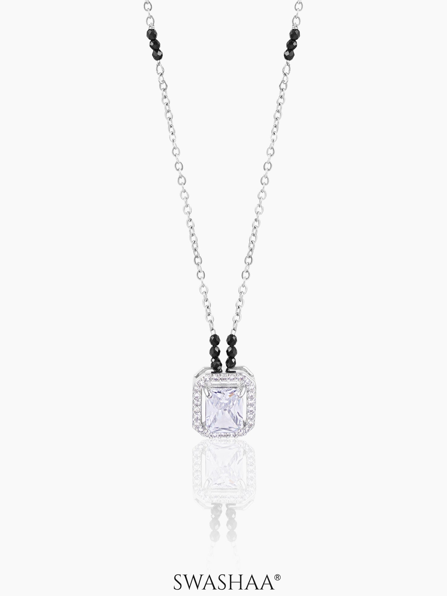 Nayaa Solitaire Silver Mangalsutra