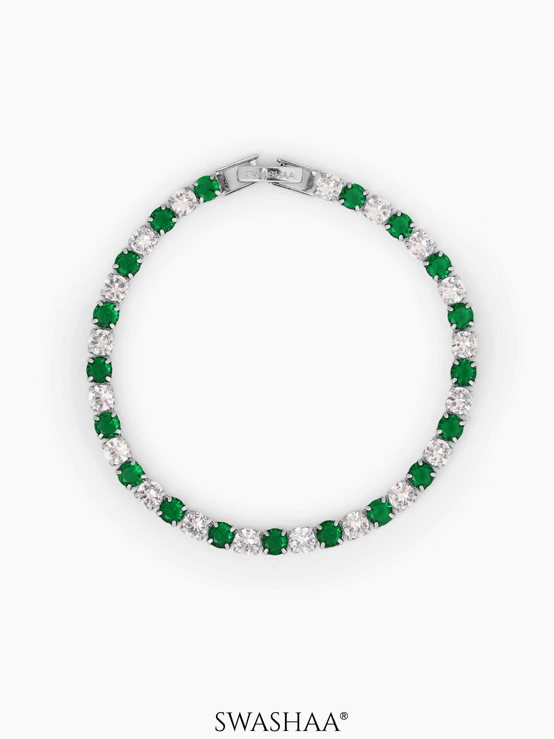 Nayelle Diamond Tennis Bracelet - Swashaa