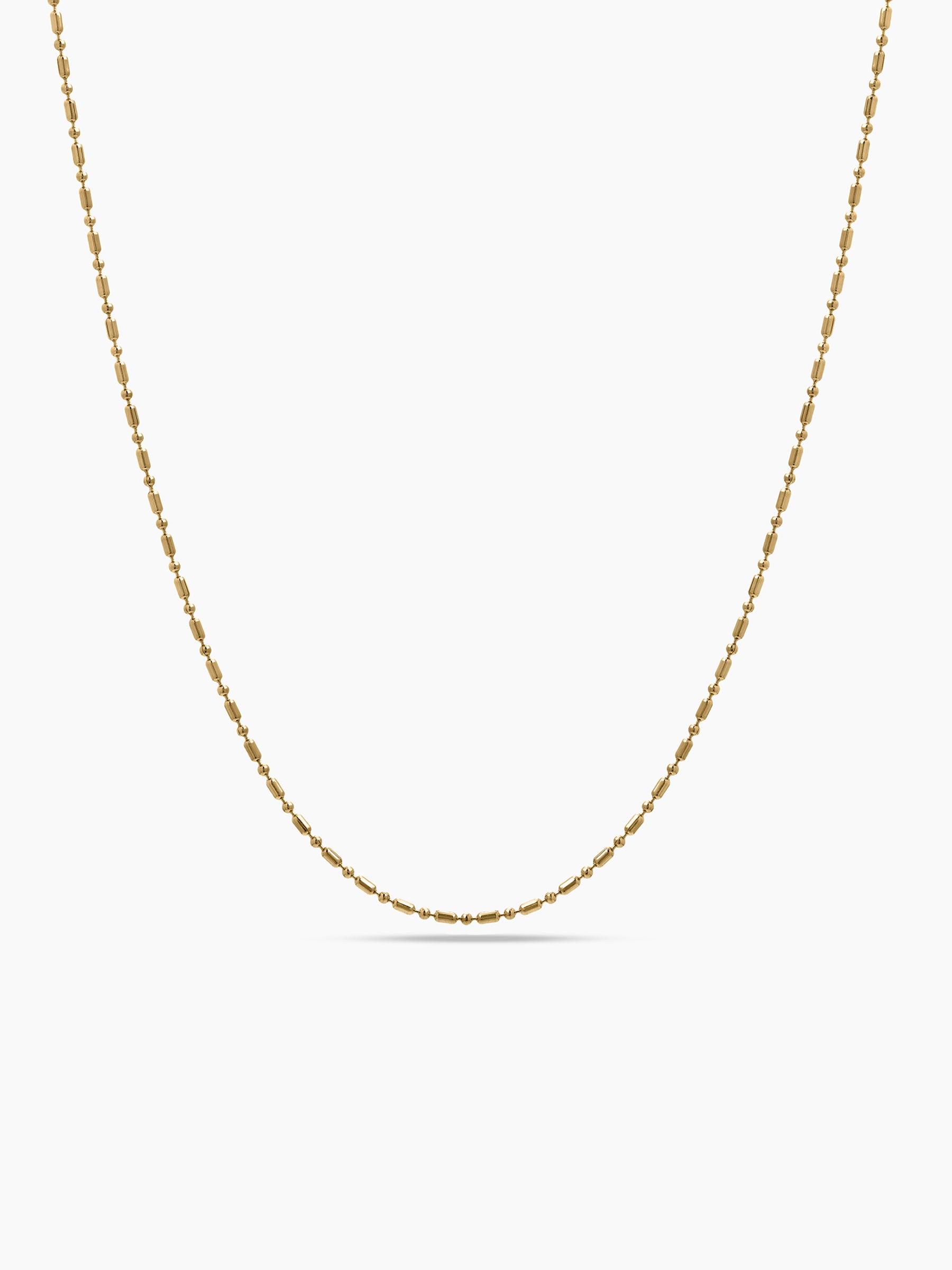 Neruva Beaded Bar Link 18K Gold Plated Women's Chains