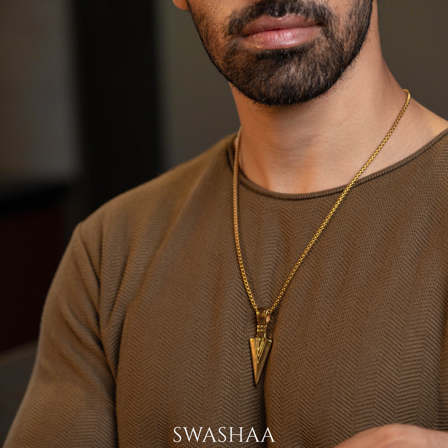 Niko 18K Gold Plated Men's Chain Pendant