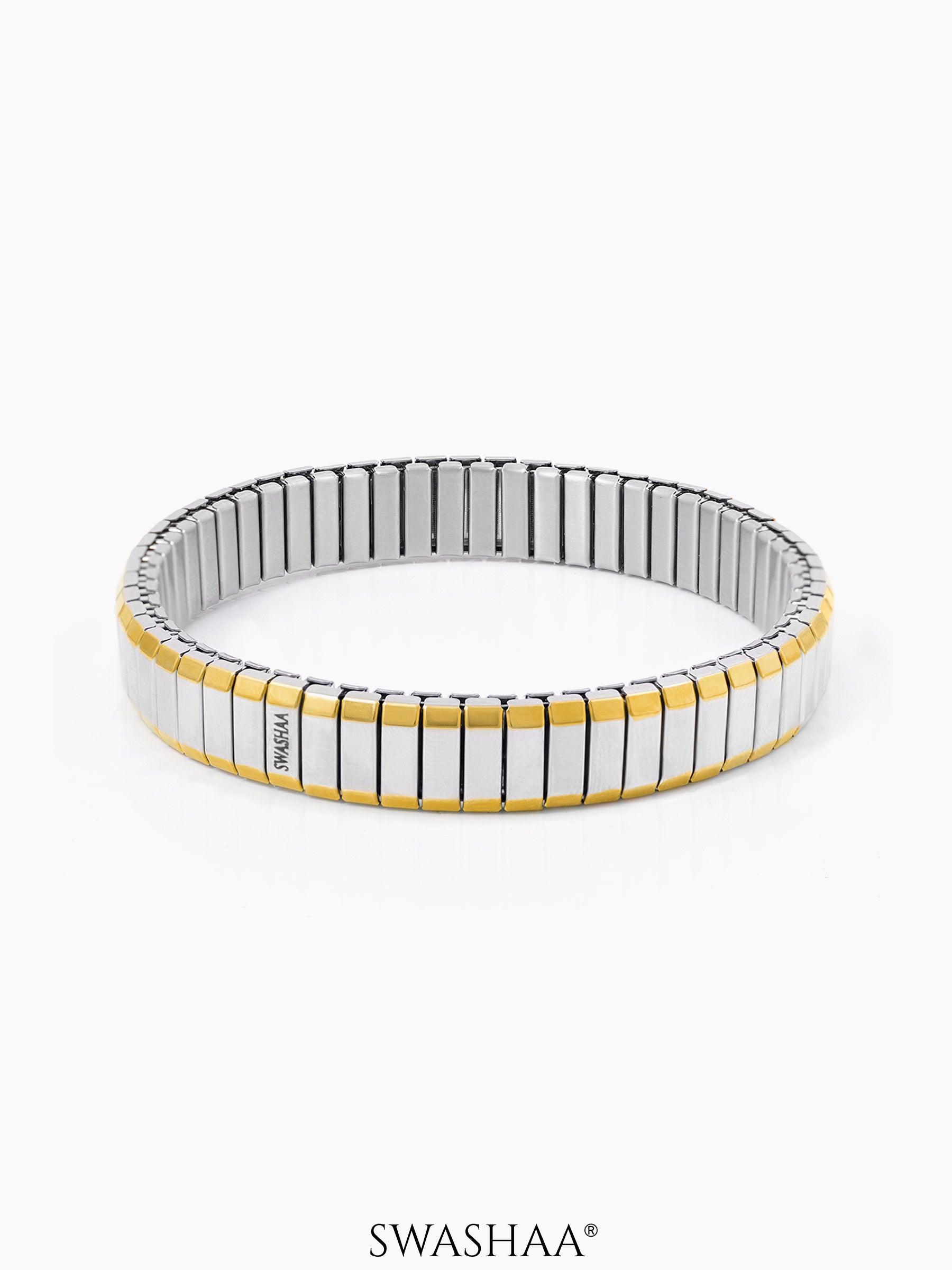 Nirahh Two-Tone Women's Watch Belt Silver Loose Bracelet