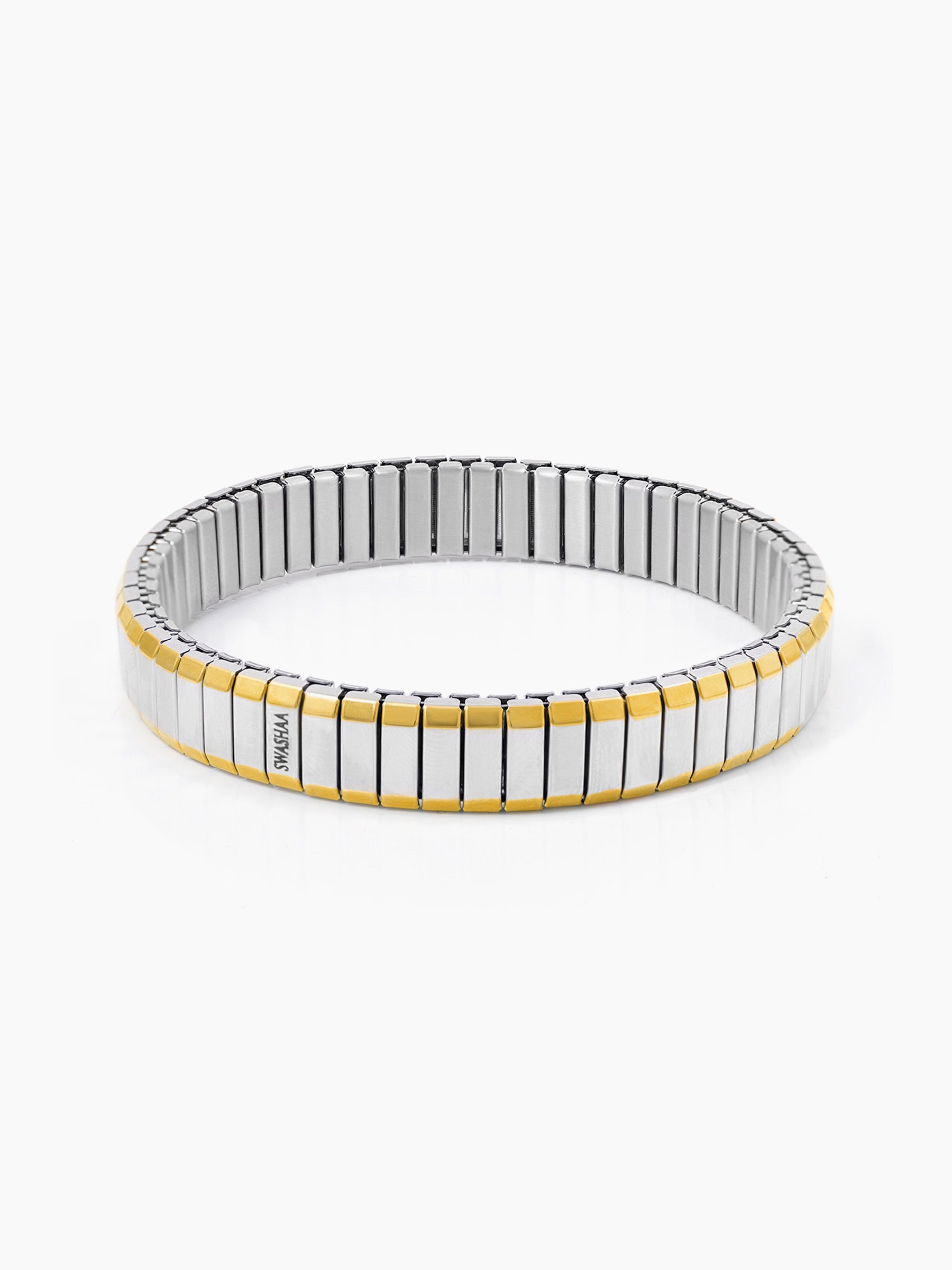 Nirahh Two-Tone Women's Watch Belt Silver Loose Bracelet