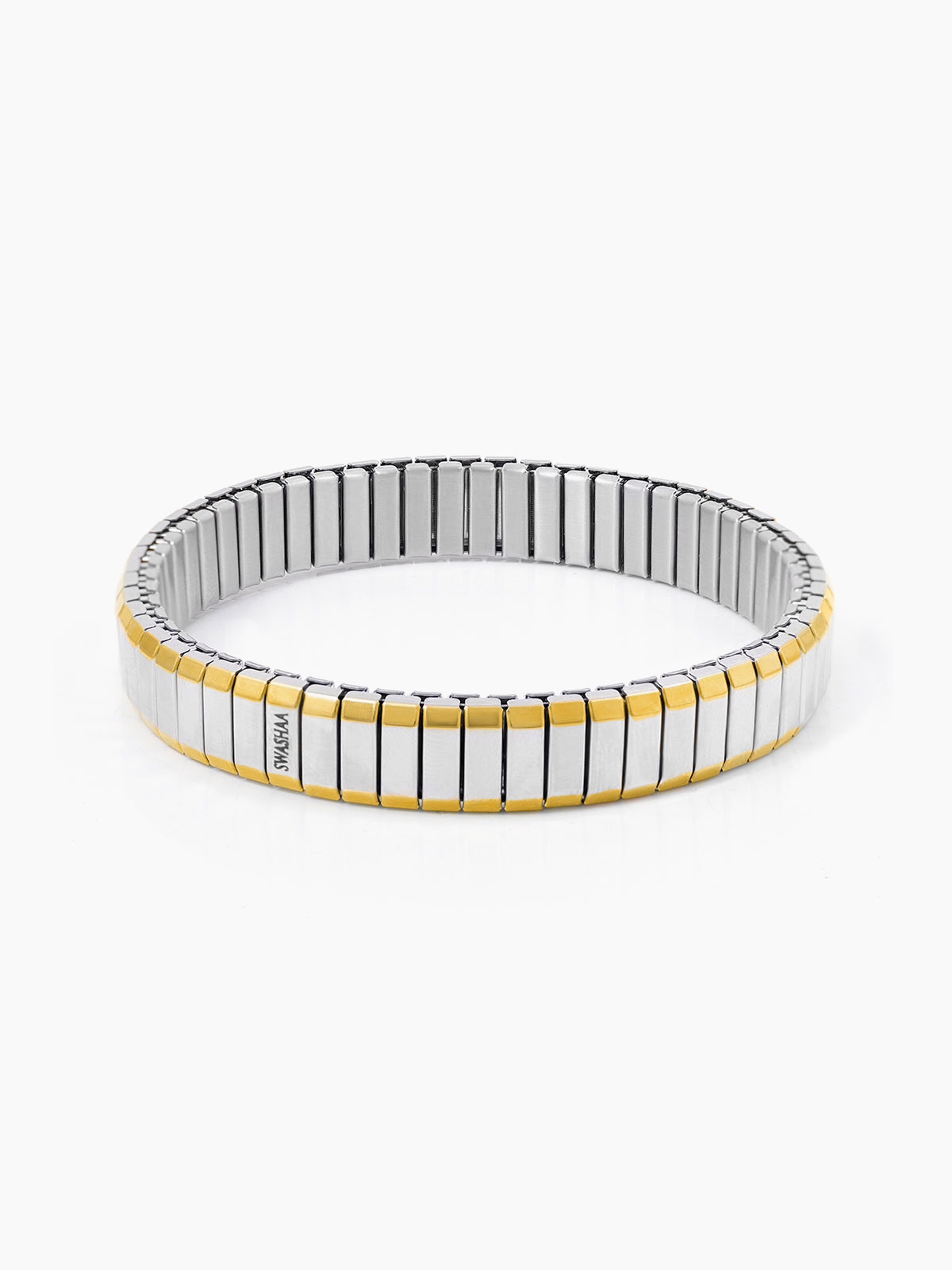 Nirahh Men's Silver Watch Strap Belt Bracelet