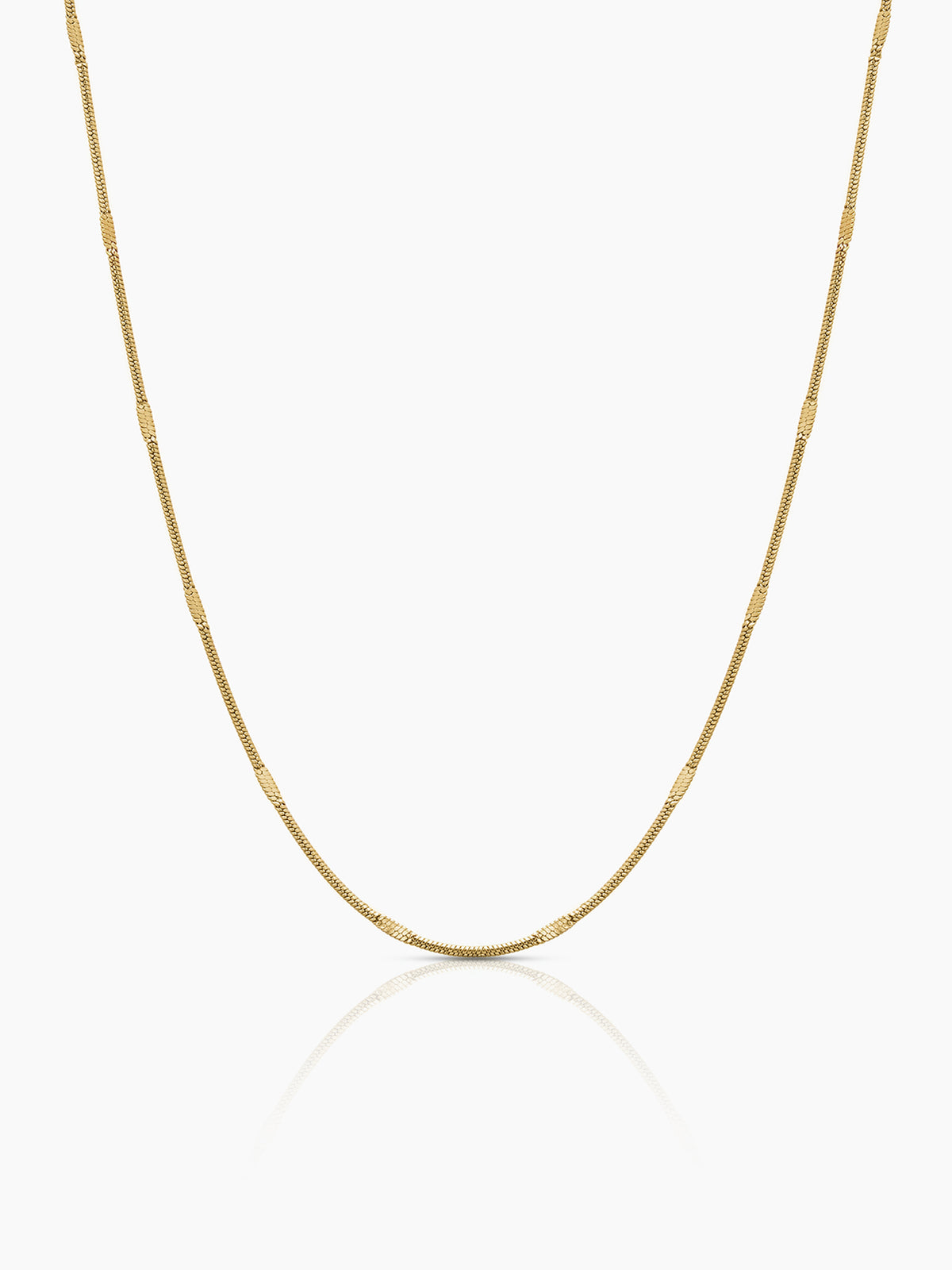 Noelle Silhouette Minimal 18K Gold Plated Women's Chain