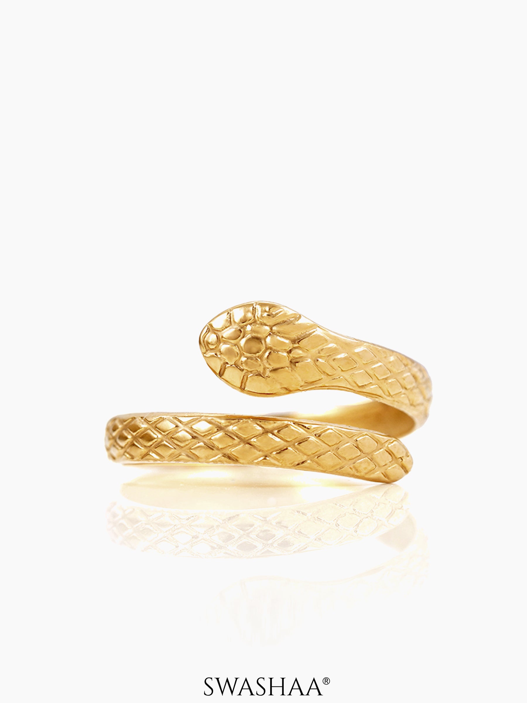 Nola Snake 18K Gold Plated Ring