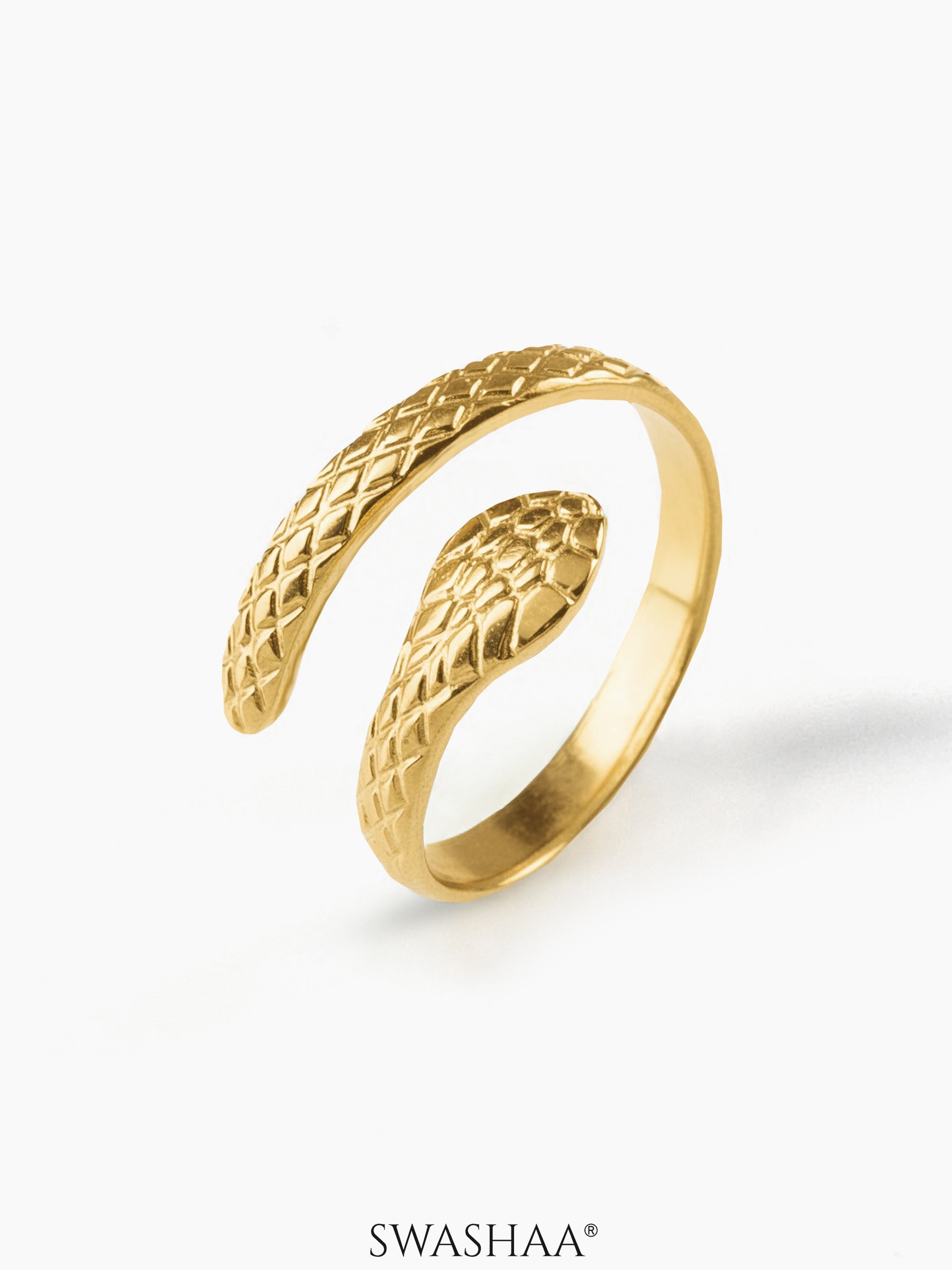 Nola Snake 18K Gold Plated Ring