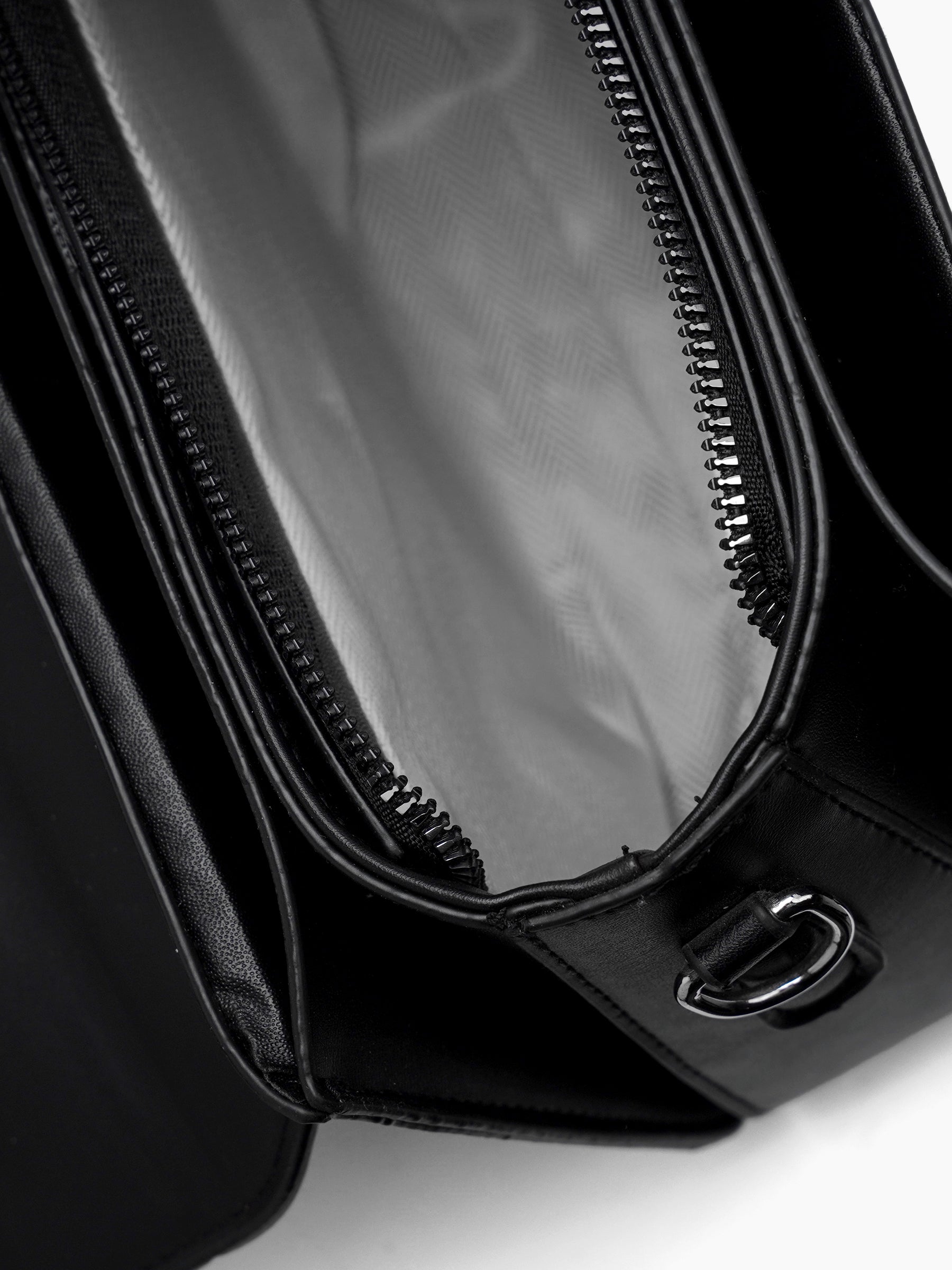 Novira Caremal - Black Leather Sling Bag - Swashaa