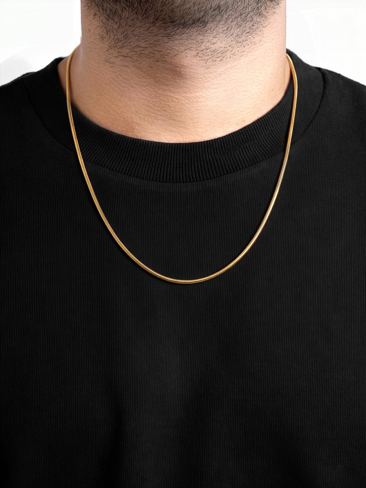 Nyla Snake 18K Gold Plated Men's Chain