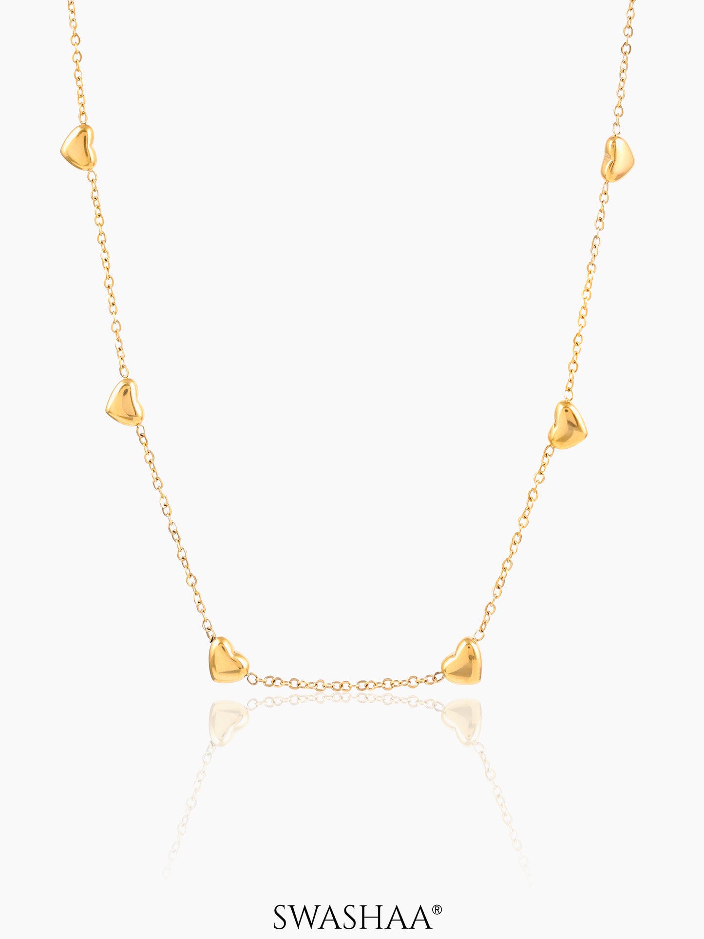 Nyle Heart 18K Gold Plated Necklace