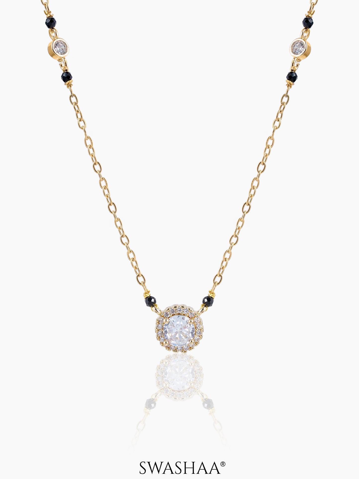 Nyra Solitaire Diamond Mangalsutra