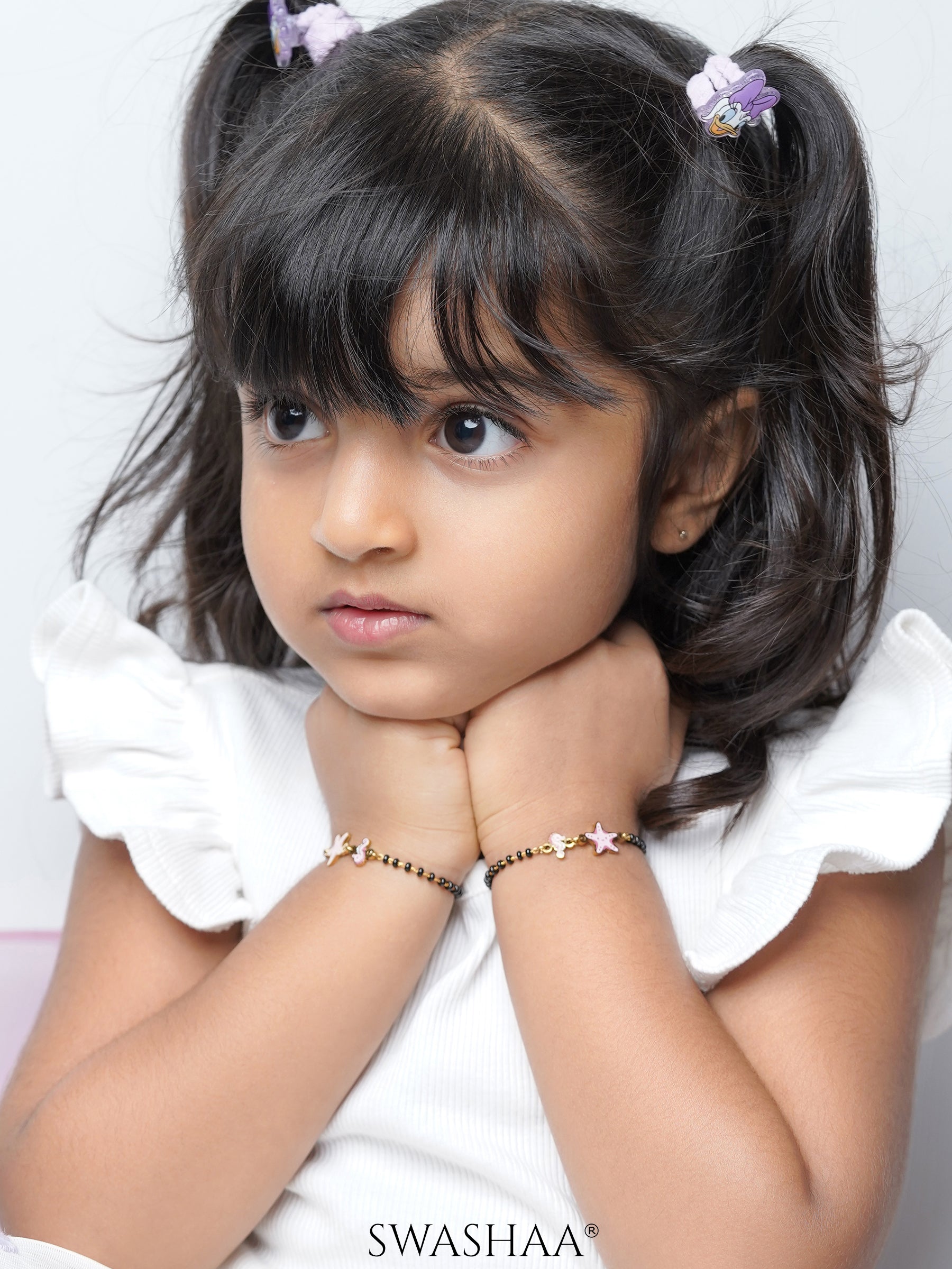 Ocean Dreams Charms 18K Gols Plated Kid's Nazariya Loose Braclete