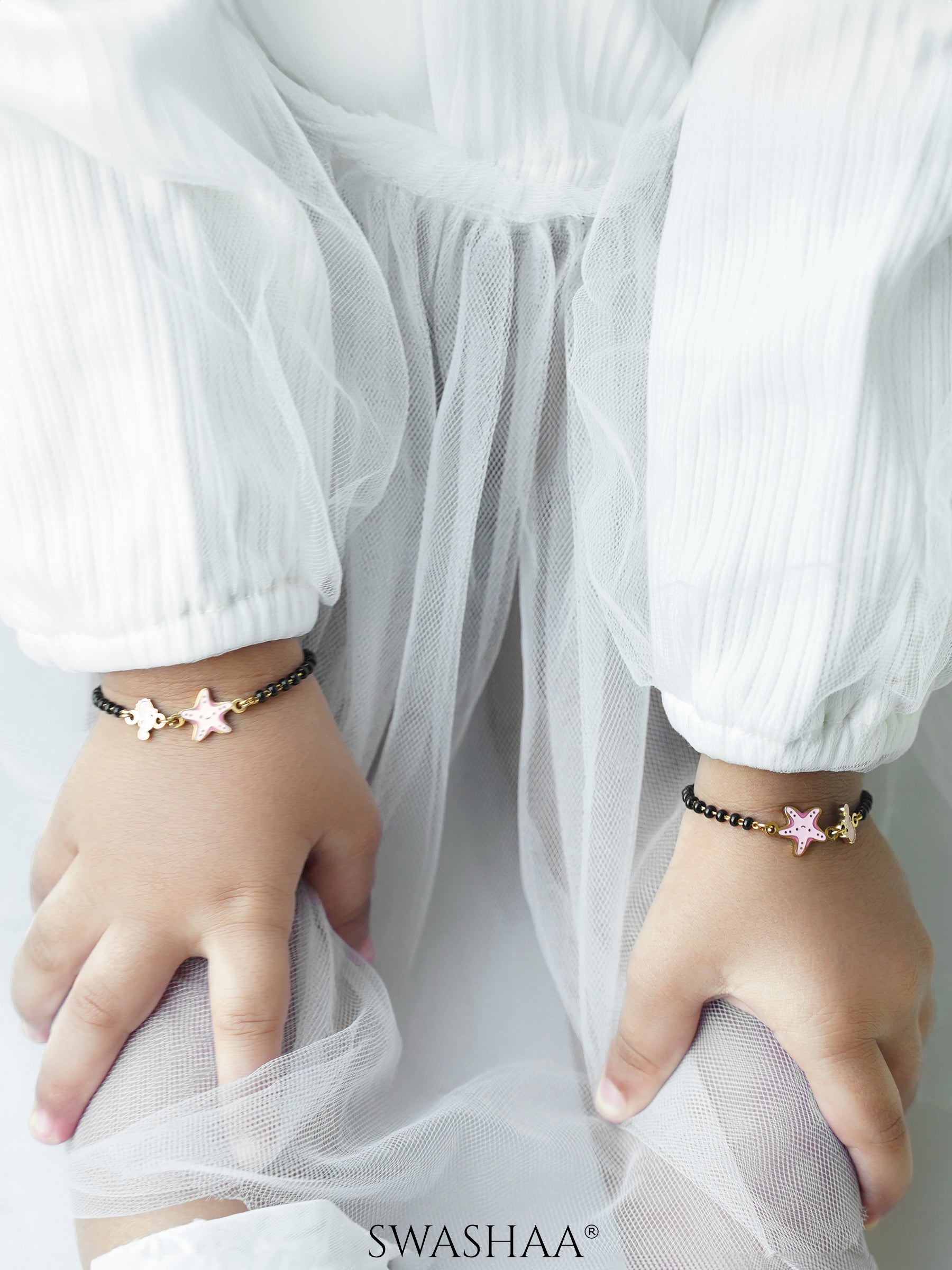 Ocean Dreams Charms 18K Gols Plated Kid's Nazariya Loose Bracletet