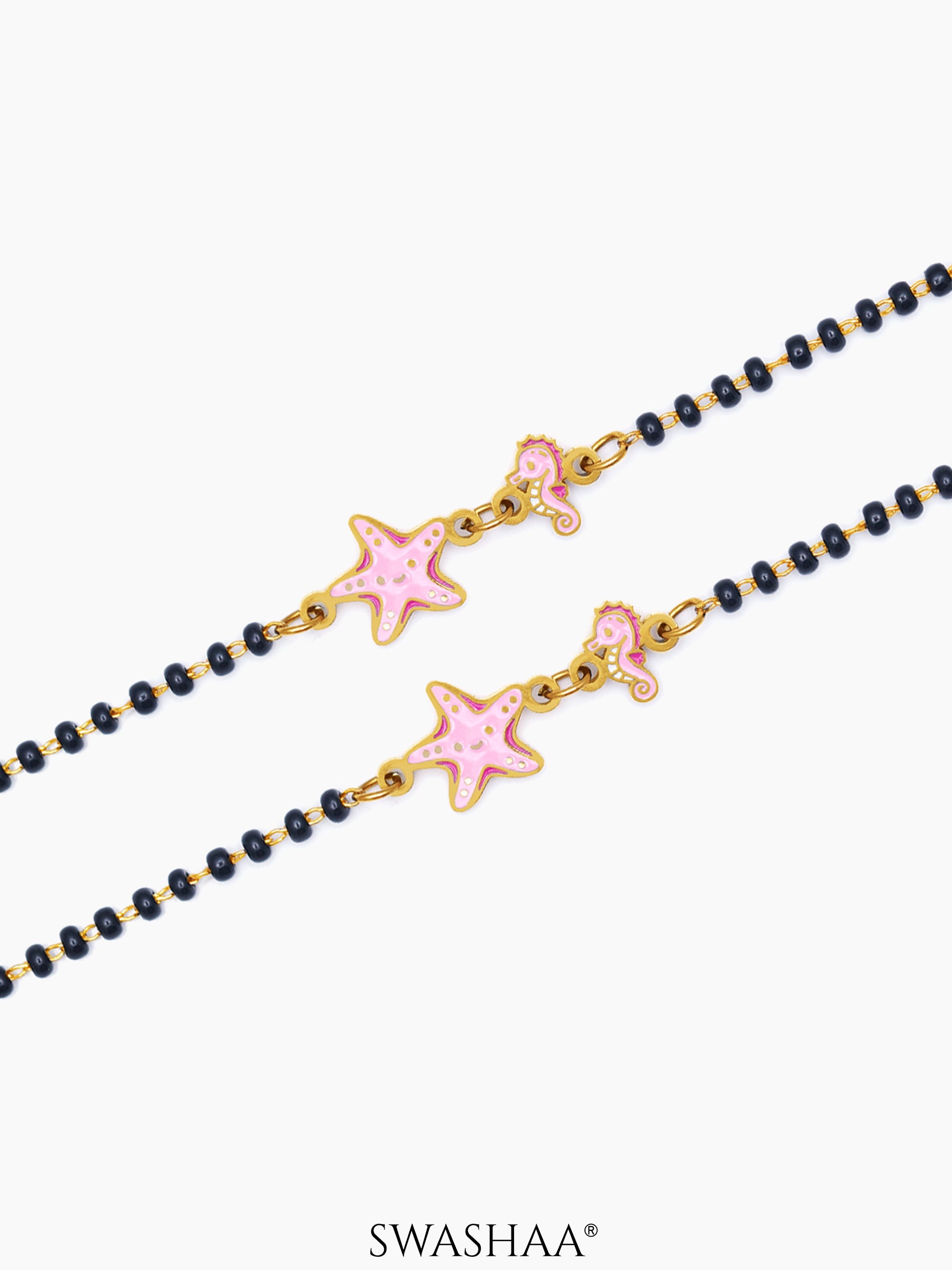 Ocean Dreams Charms 18K Gols Plated Kid's Nazariya Loose Braclete