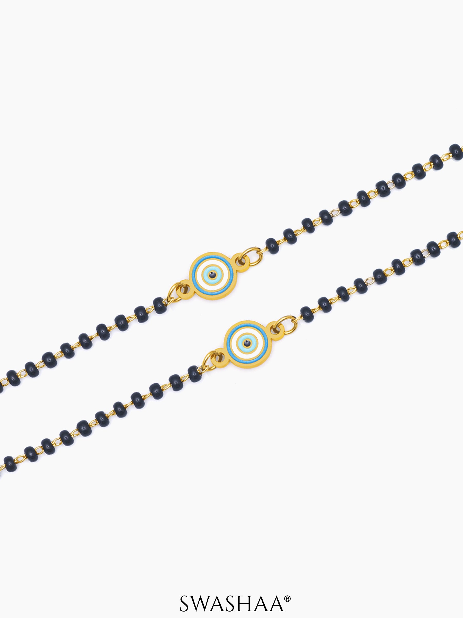 Ocean Eye Charm 18K Gold Plated Kid's Nazariya Loose Bracelet