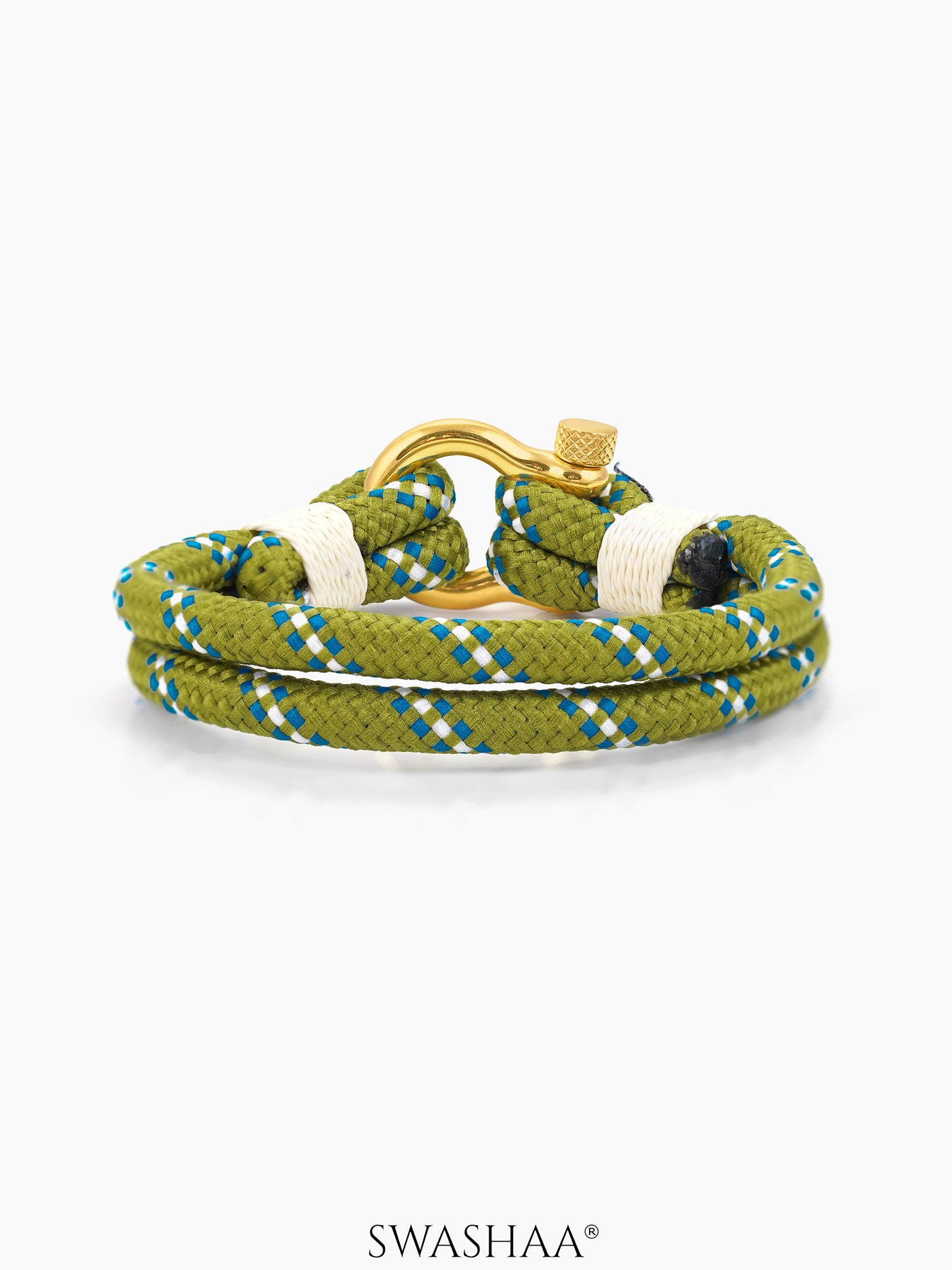 Olive Green Ridge Men's Nylon Rope Bracelet