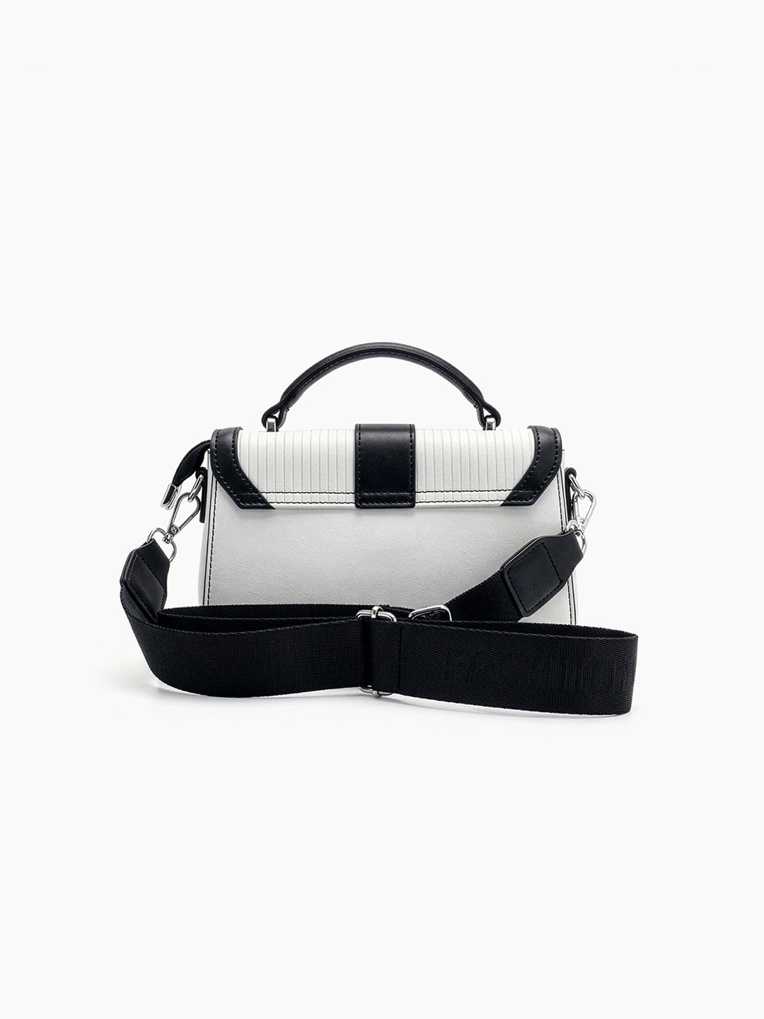 Olivia Black - White Classic Mini Bag - Swashaa