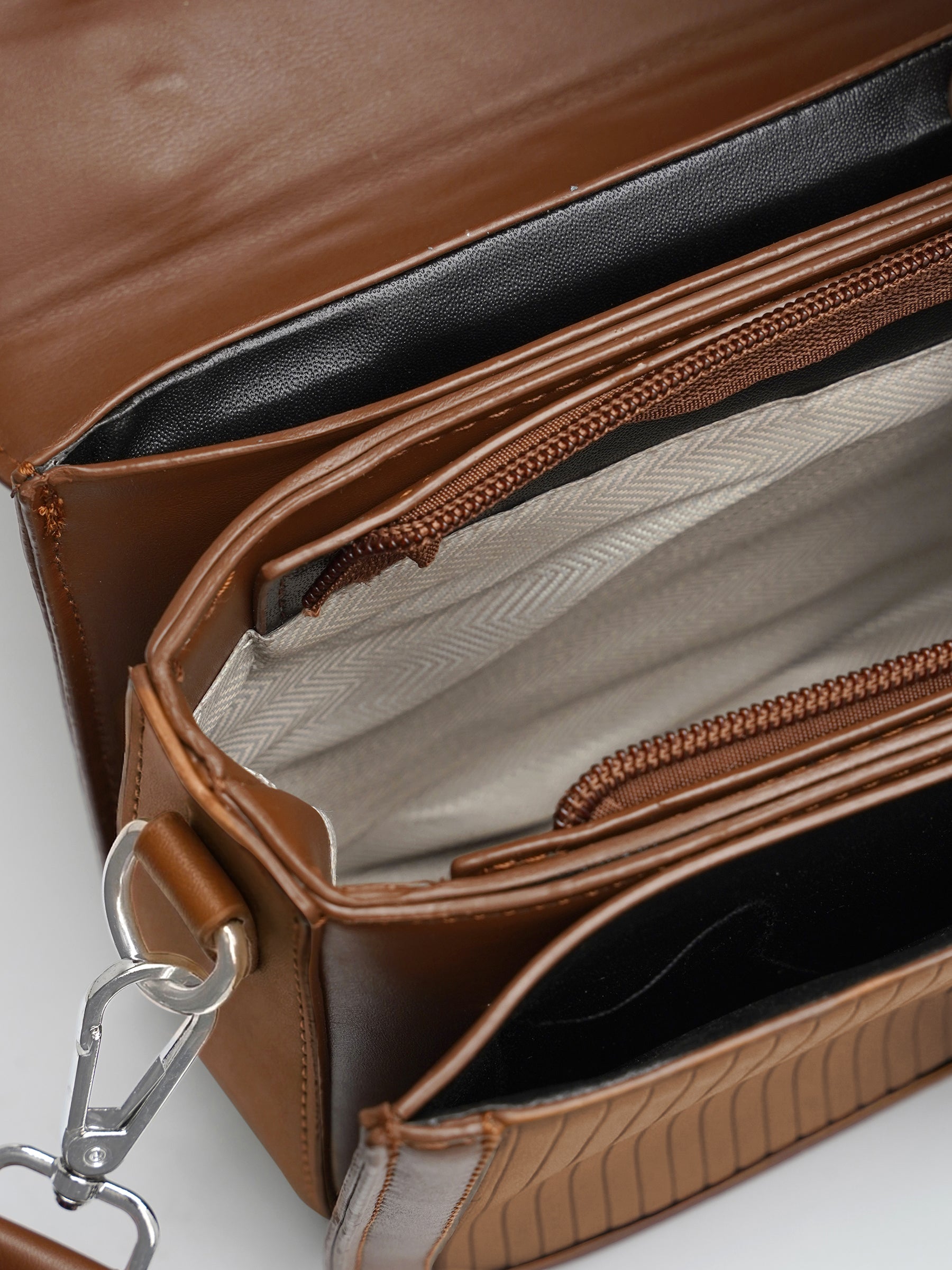 Olivia Brown Classic Mini Bag - Swashaa