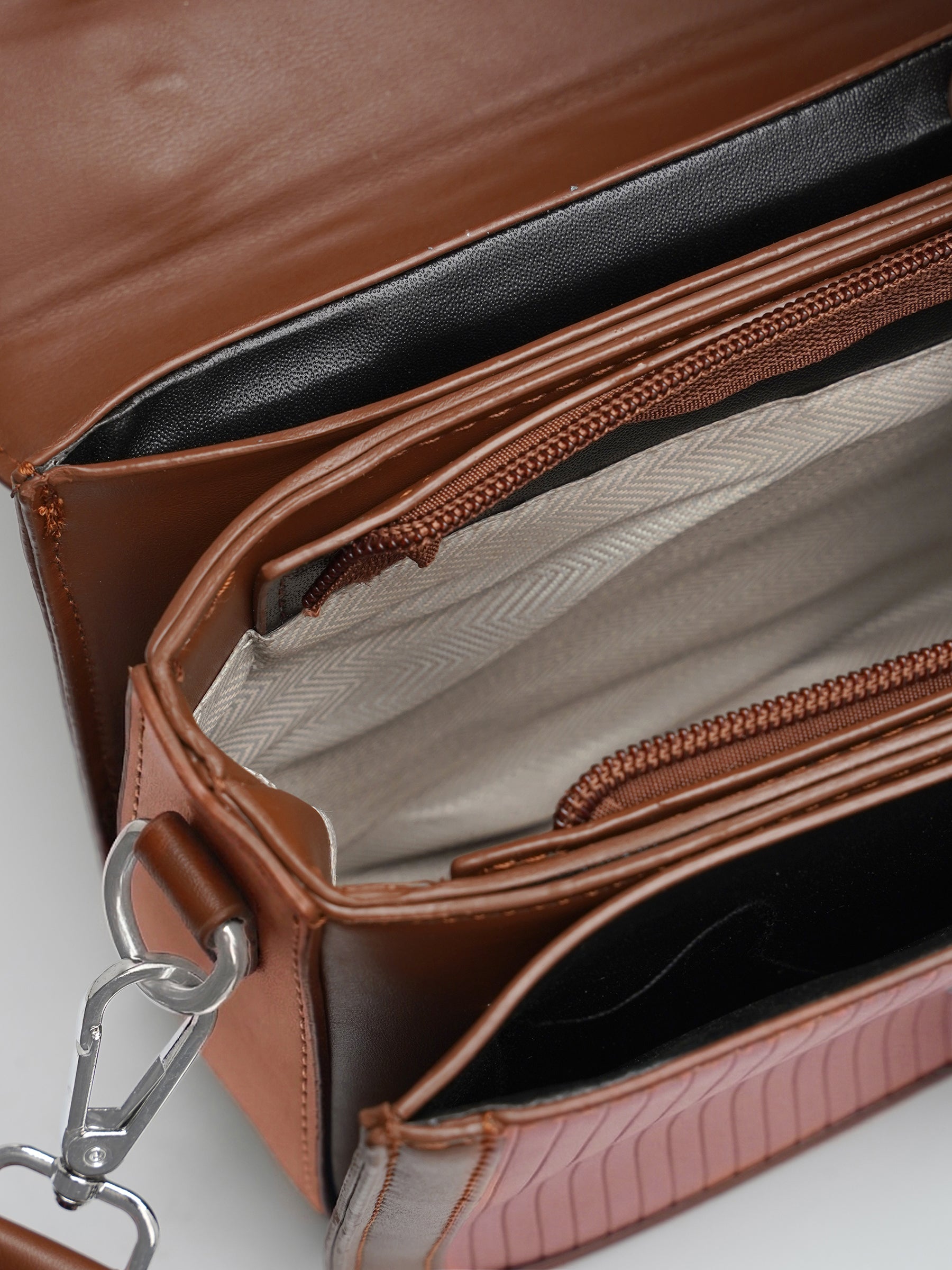 Olivia Peach Classic Mini Bag - Swashaa