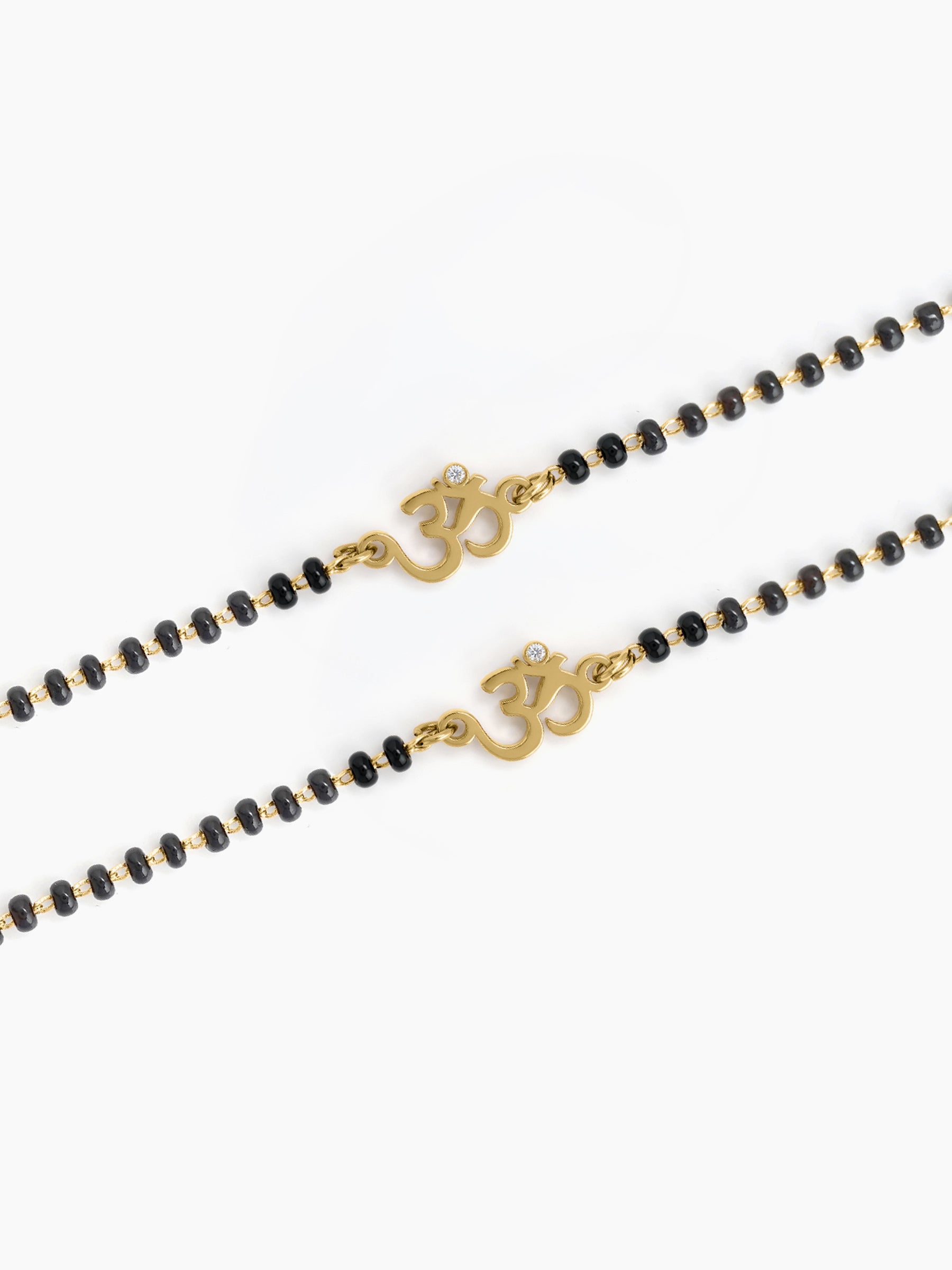 Om Solitaire 18K Gold Plated Kid's Nazariya Bracelets
