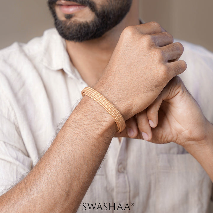 Orange Lagoon Edge Men's Rope Bracelet