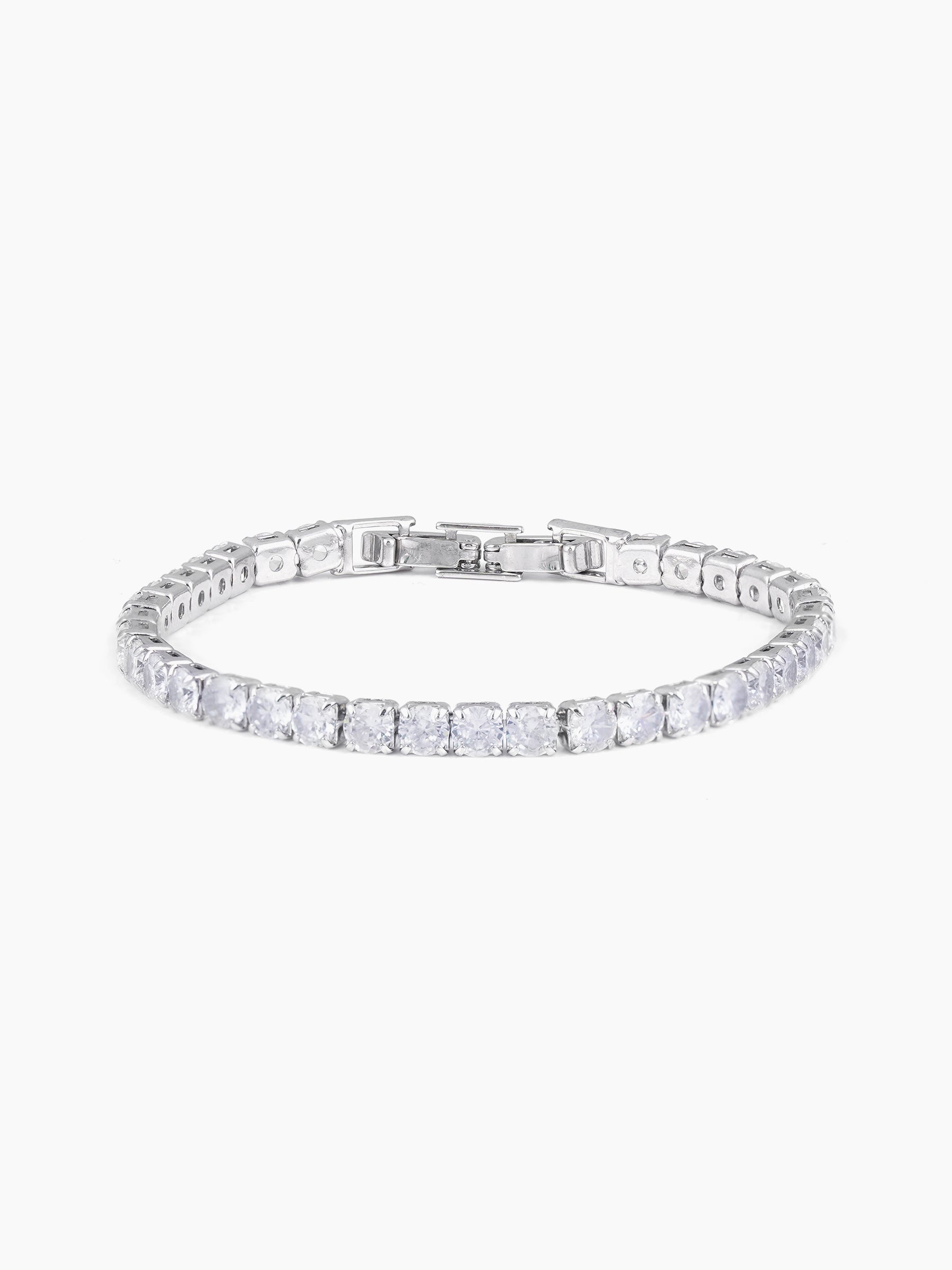 Orion Diamond Charms White Silver Loose Bracelet