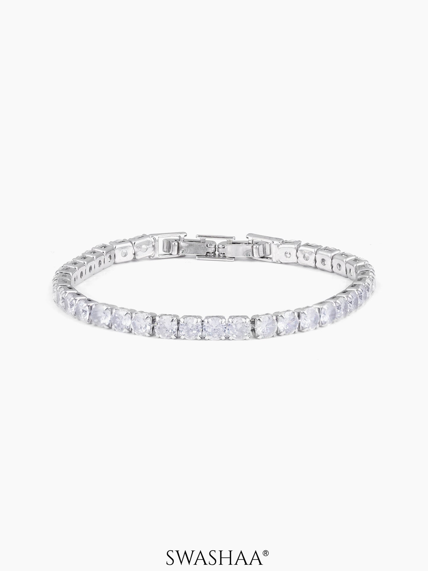 Orion Diamond Charms White Silver Loose Bracelet