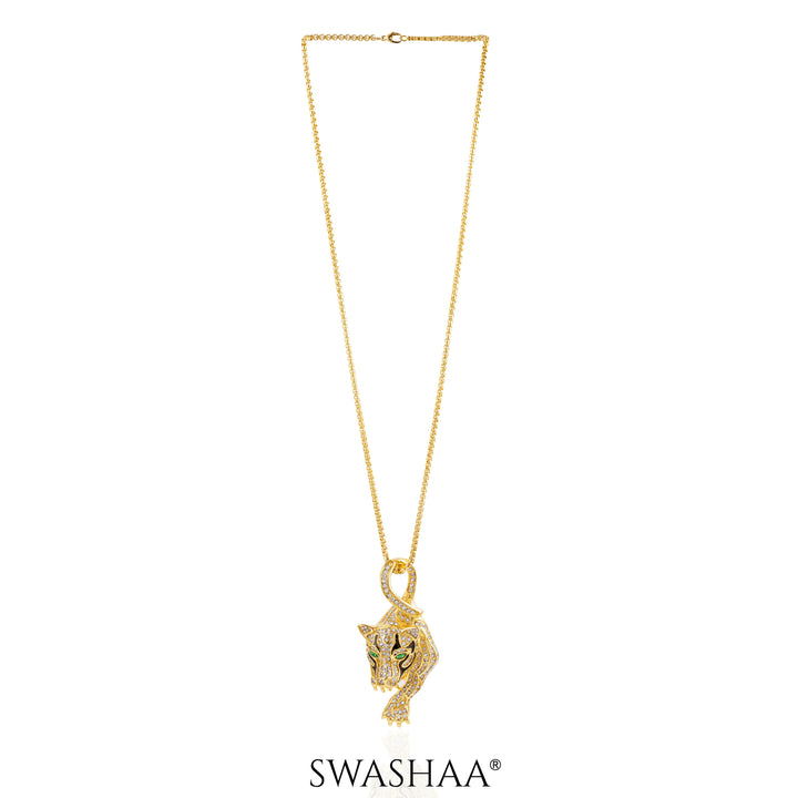 Oscar 18K Gold Plated Men's Chain Pendant
