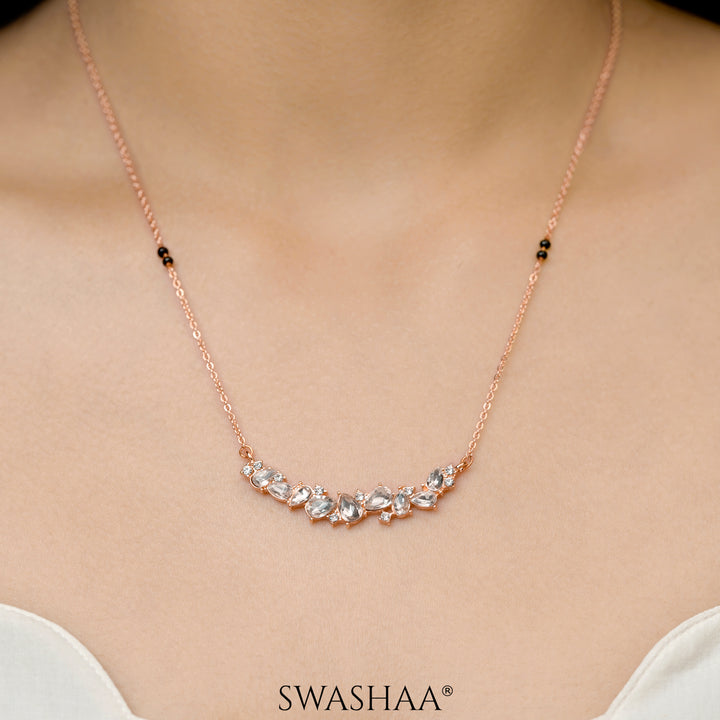 Meera Rosegold Plated Mangalsutra