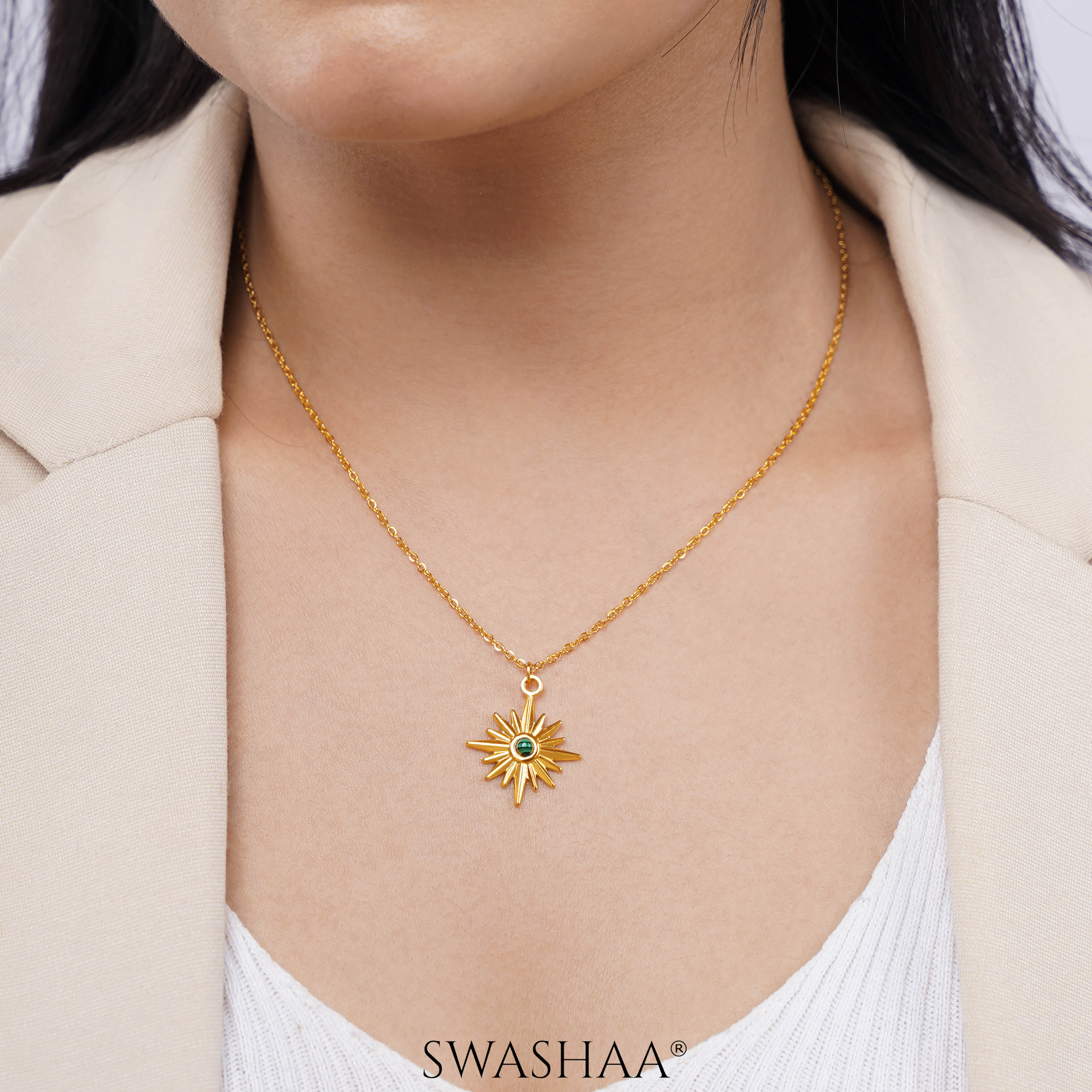 Parila 18K Gold Plated Necklace - Swashaa