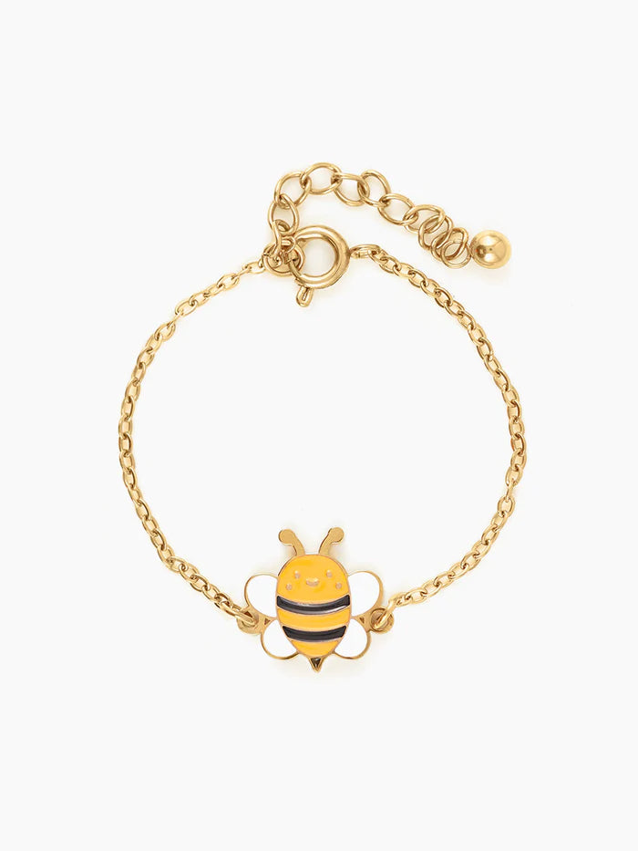 Peeka Bee Butterfly Charms 18K Gold Plated Kid's Loose Bracelet