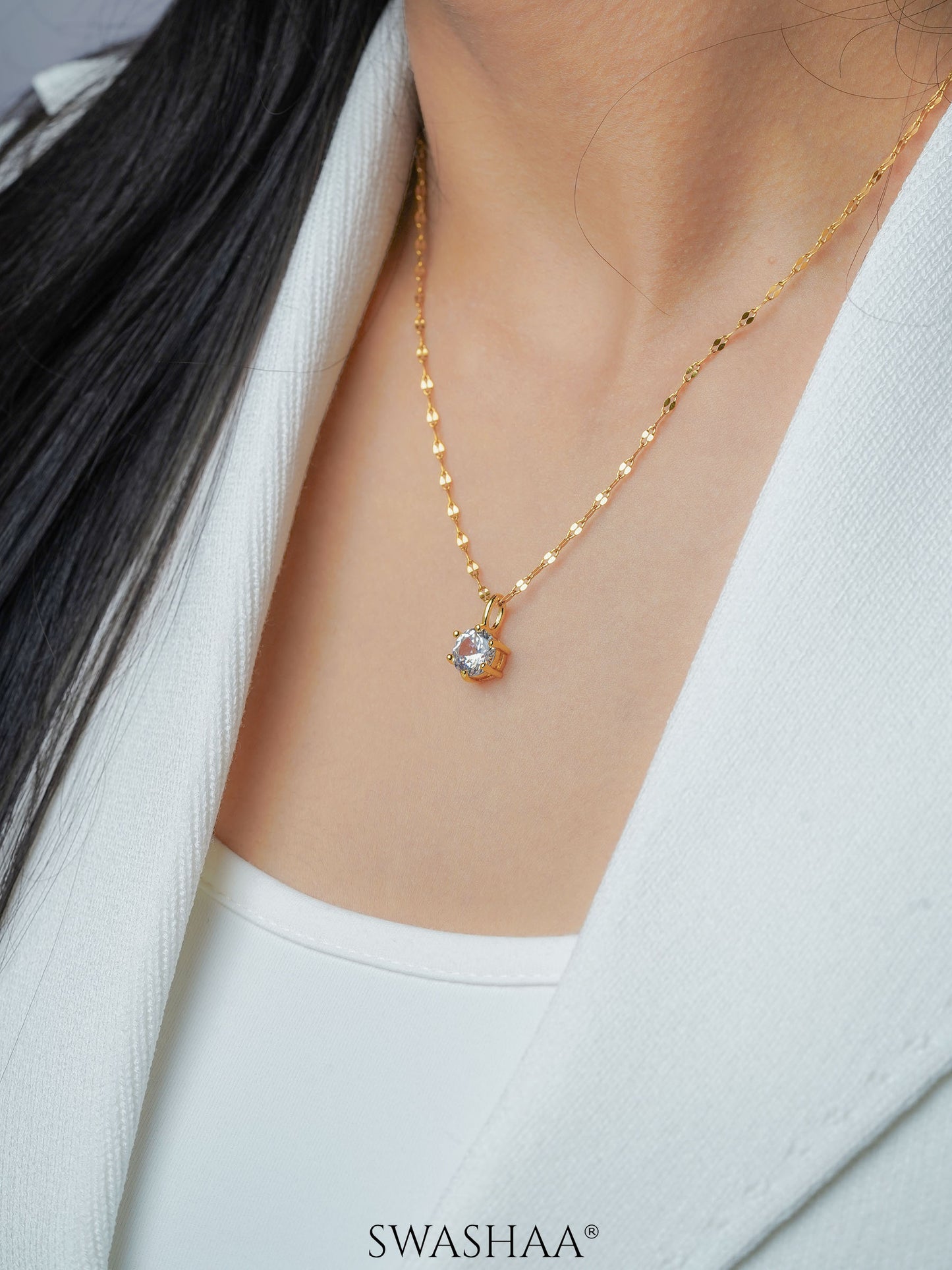Perennial Solitaire Necklace