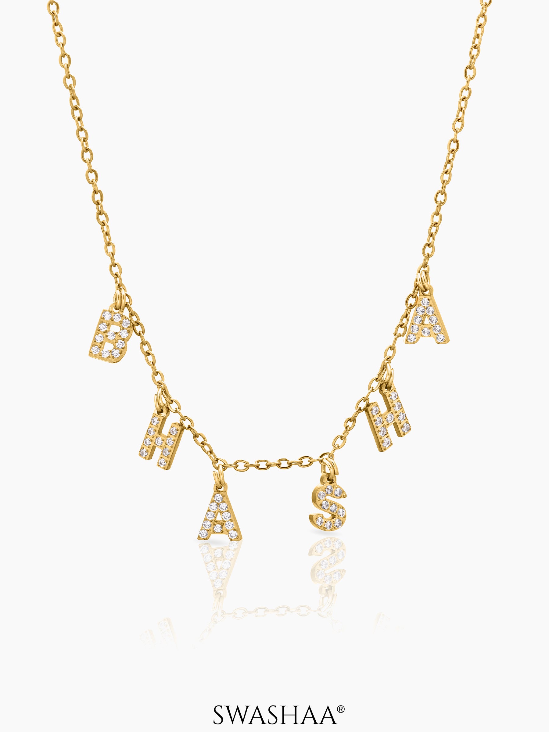 Personalized Spaced Letter Name Kid's Necklace