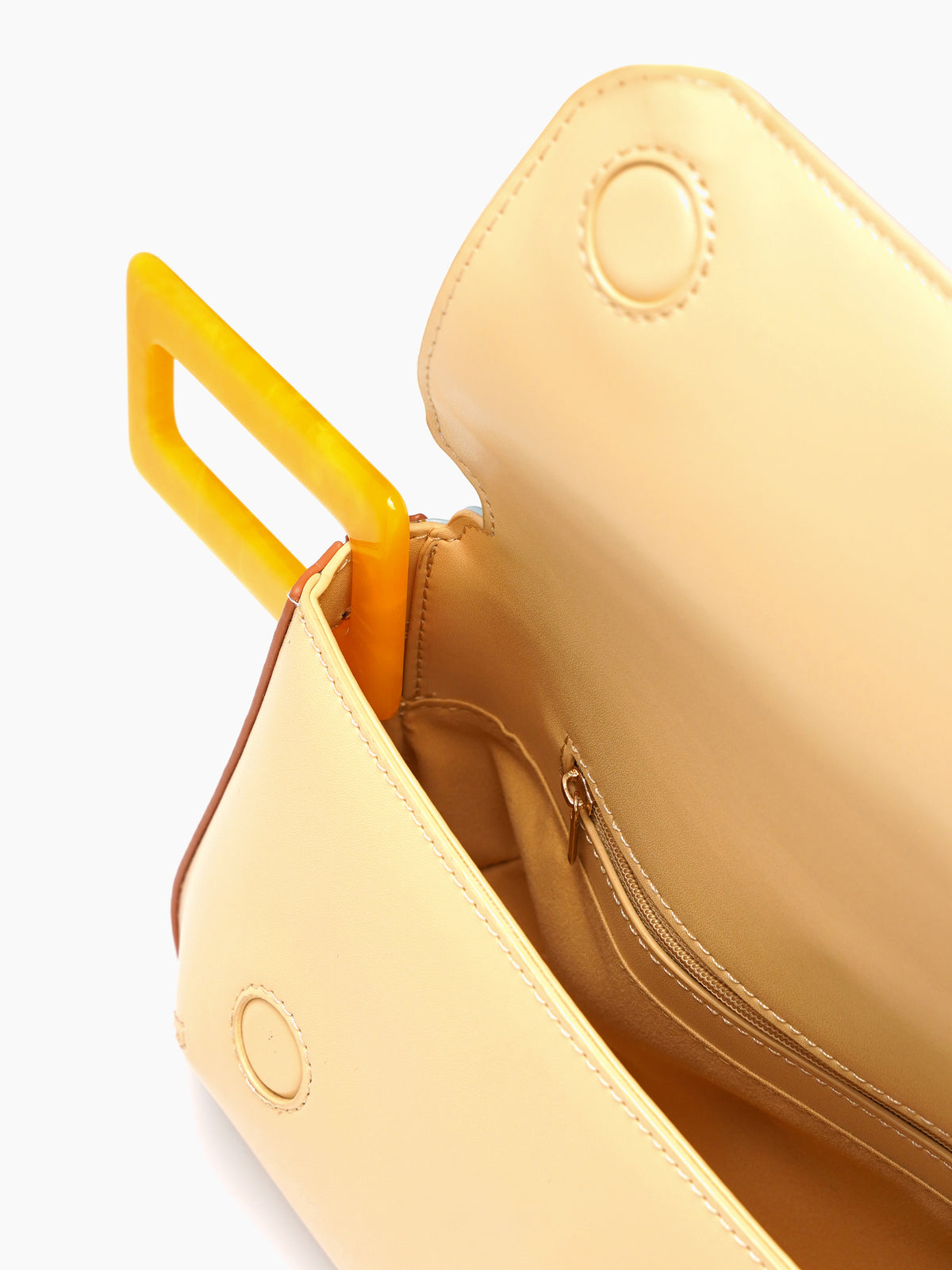 Rea Pastel Multicolor Geometic Flap Women's Leather Shoulder Bag
