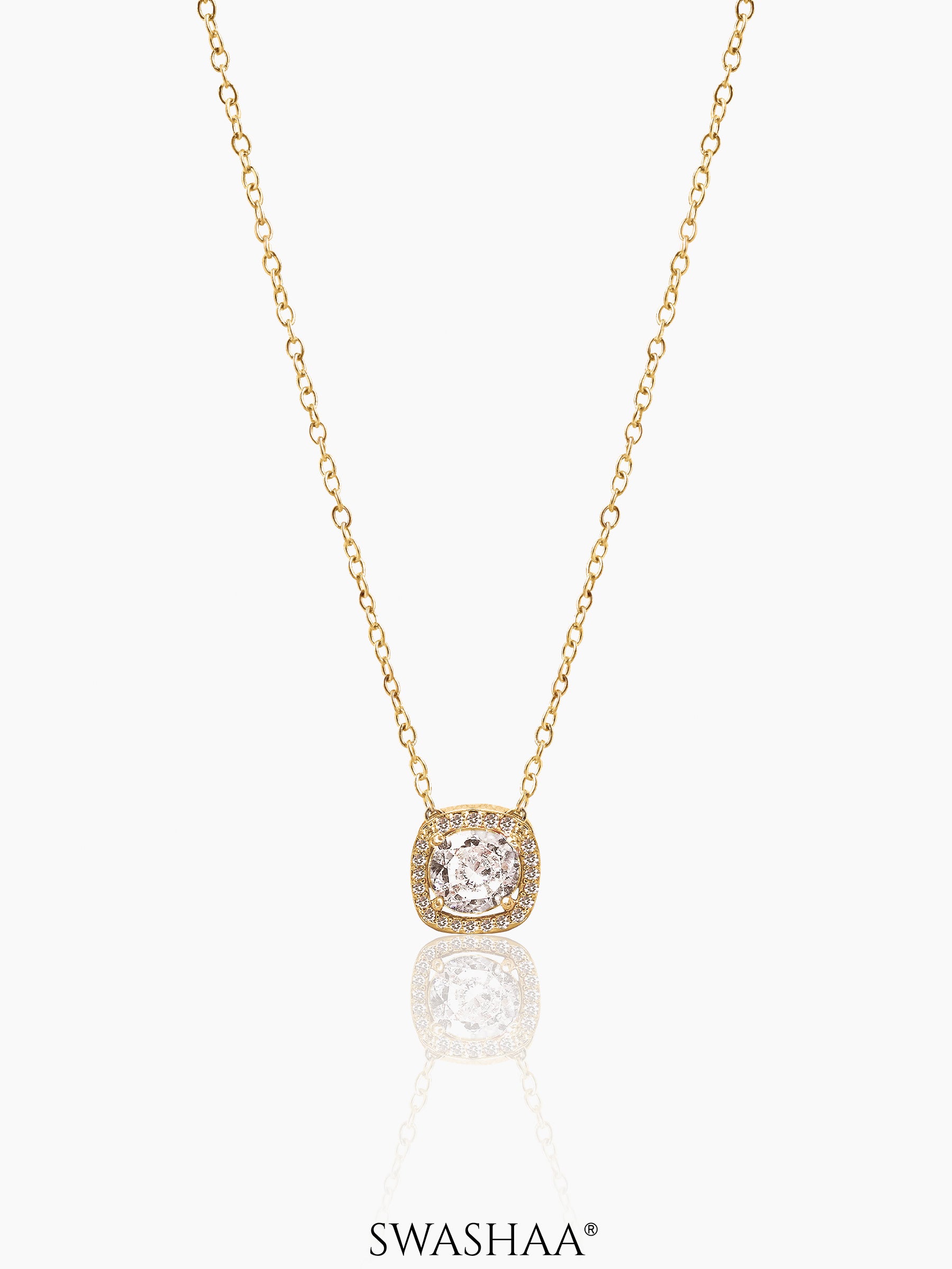 Reine Solitaire Diamond Necklace