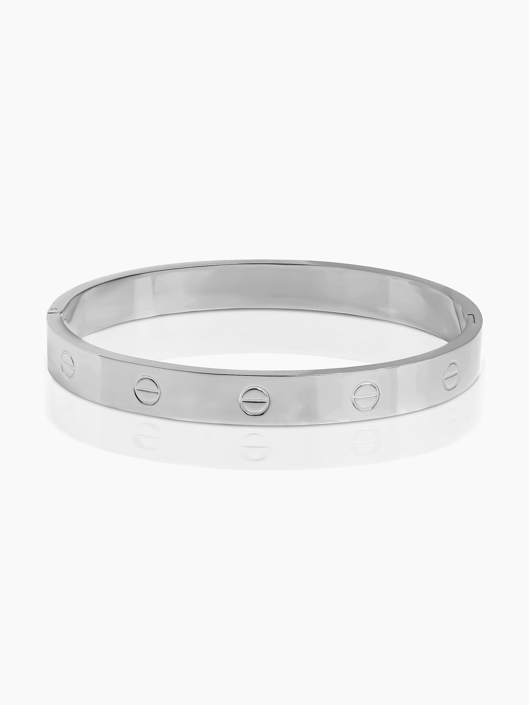 Renix Screw Emblem Silver Men's Bracelet