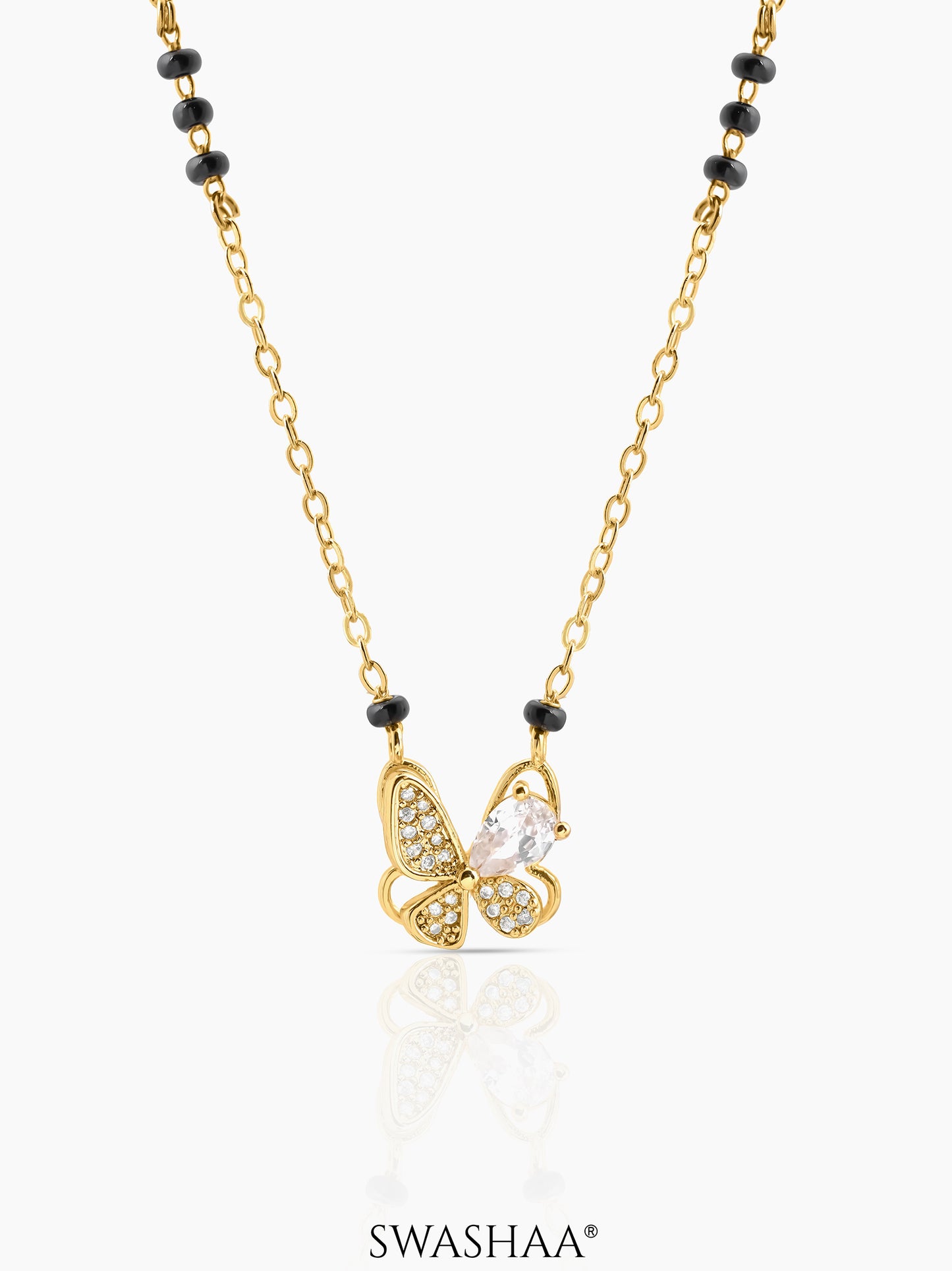 Ridhima Butterfly Diamond Mangalsutra