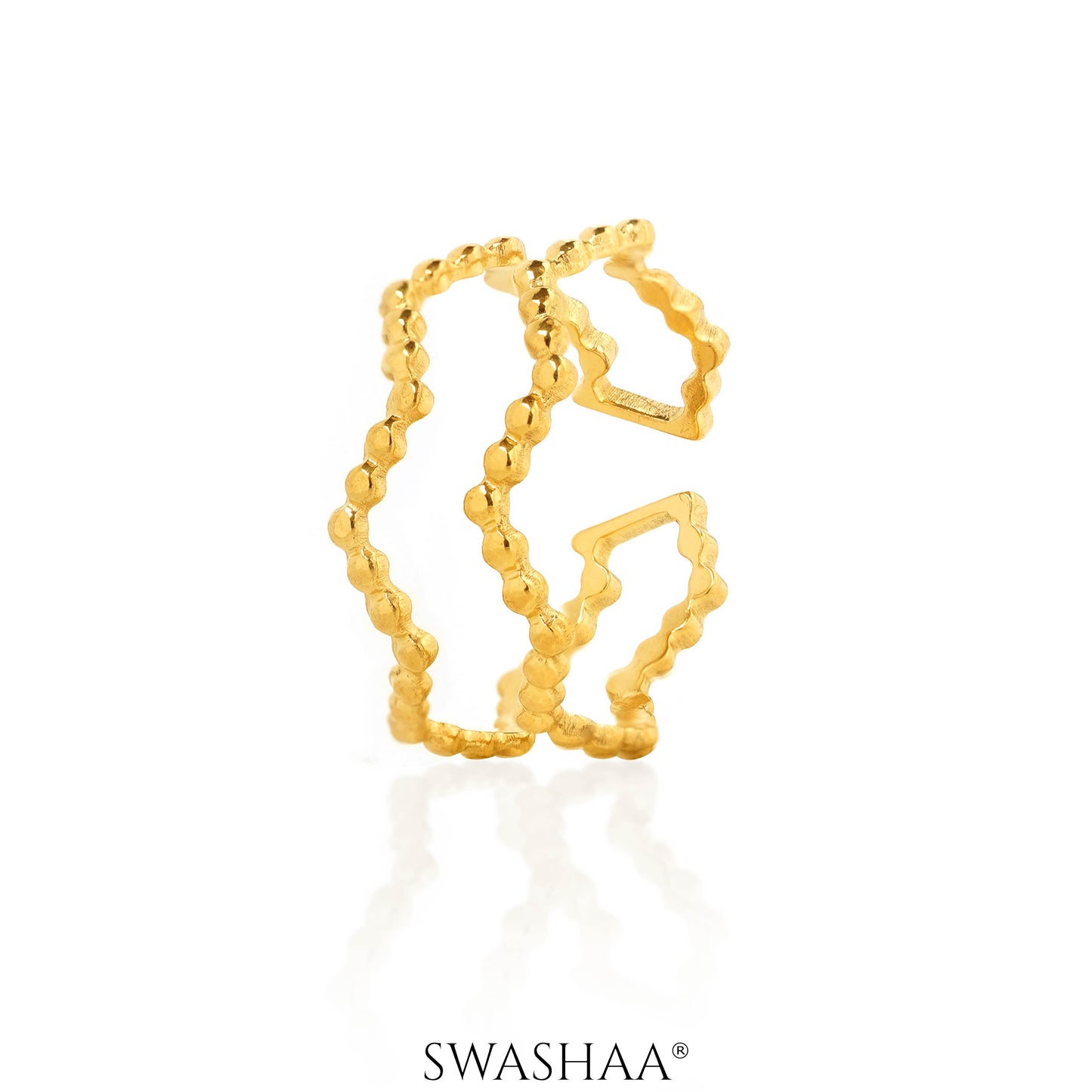 Riviera 18K Gold Plated Ring