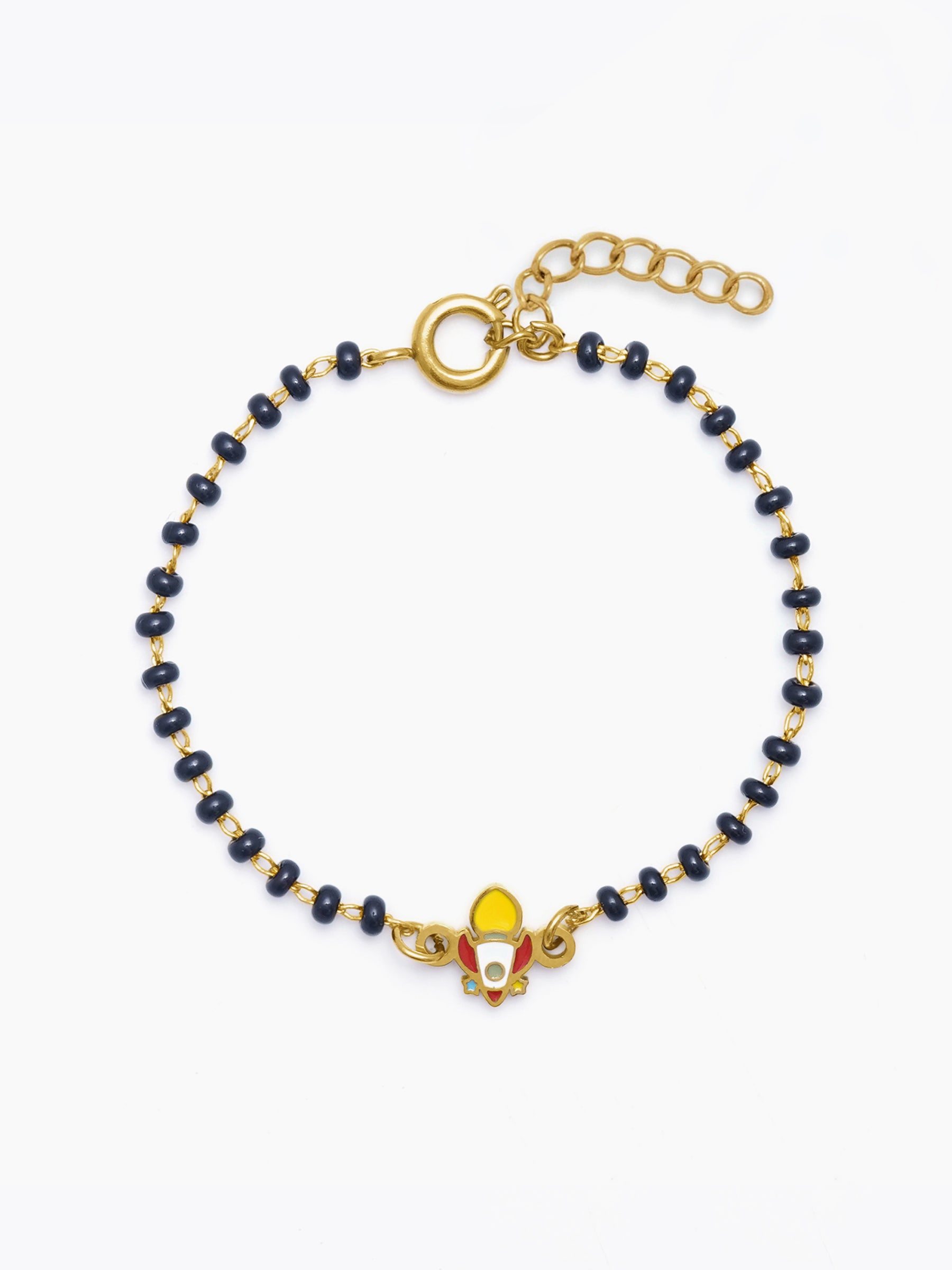 Rocket Dreams Charms 18K Gold Plated Kid's Nazariya Loose Bracelet