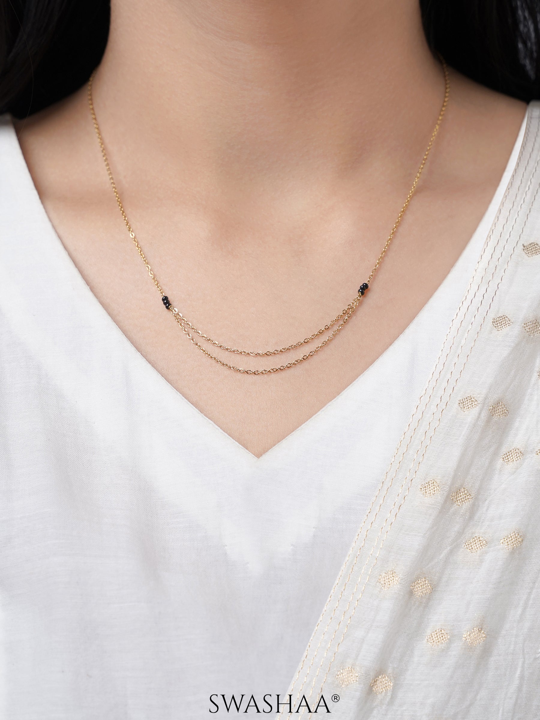 Roop Layered 18K Gold Plated Mangalsutra