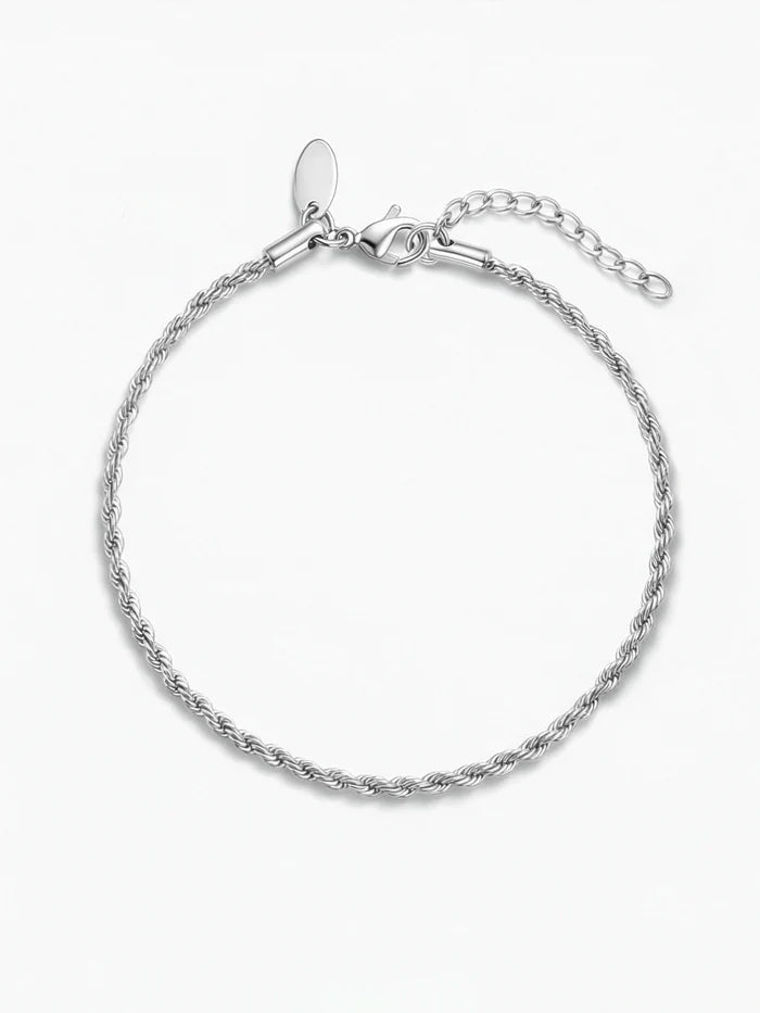 Rope Chain 2MM Silver Kid's Bracelet