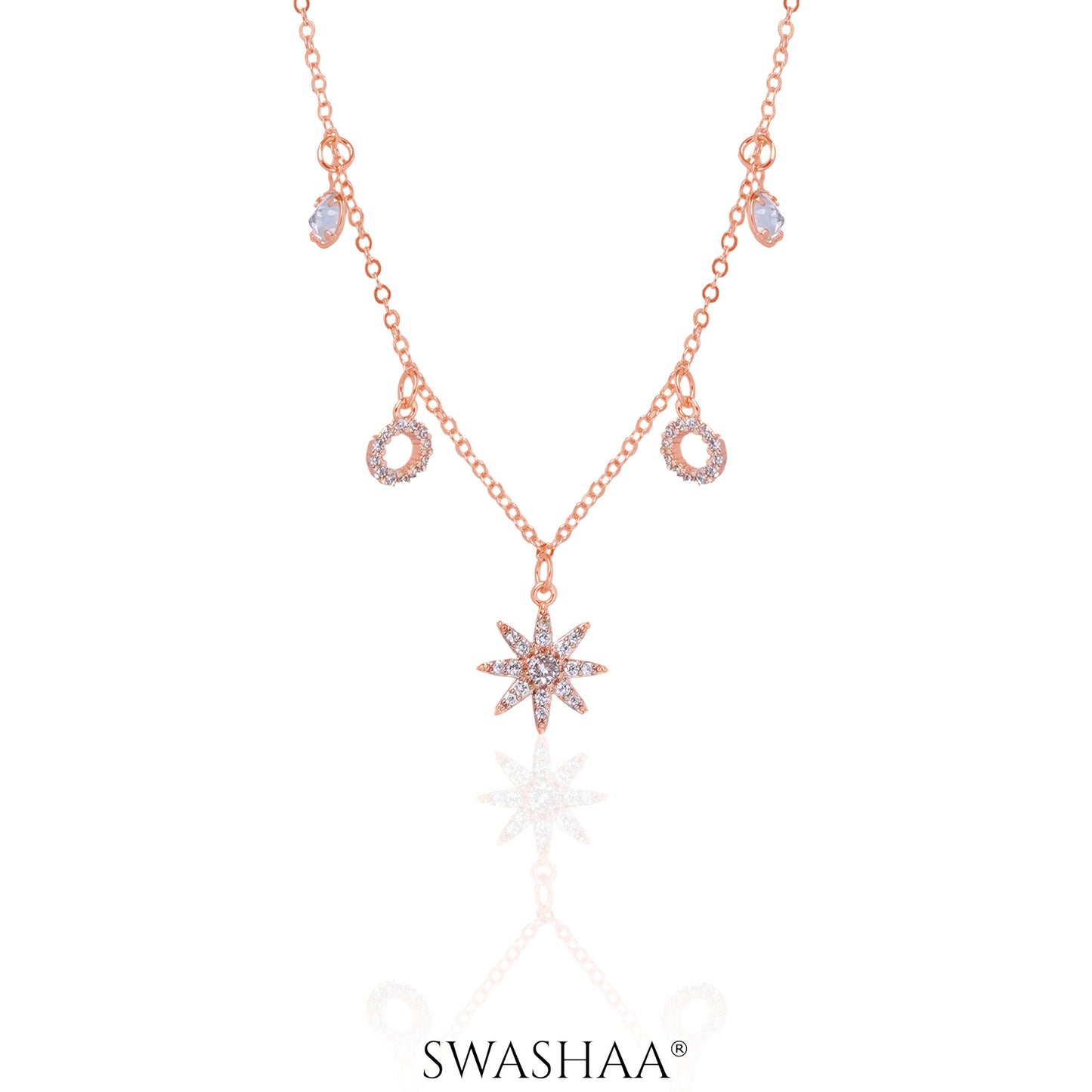 Rosa Rosegold Plated Necklace