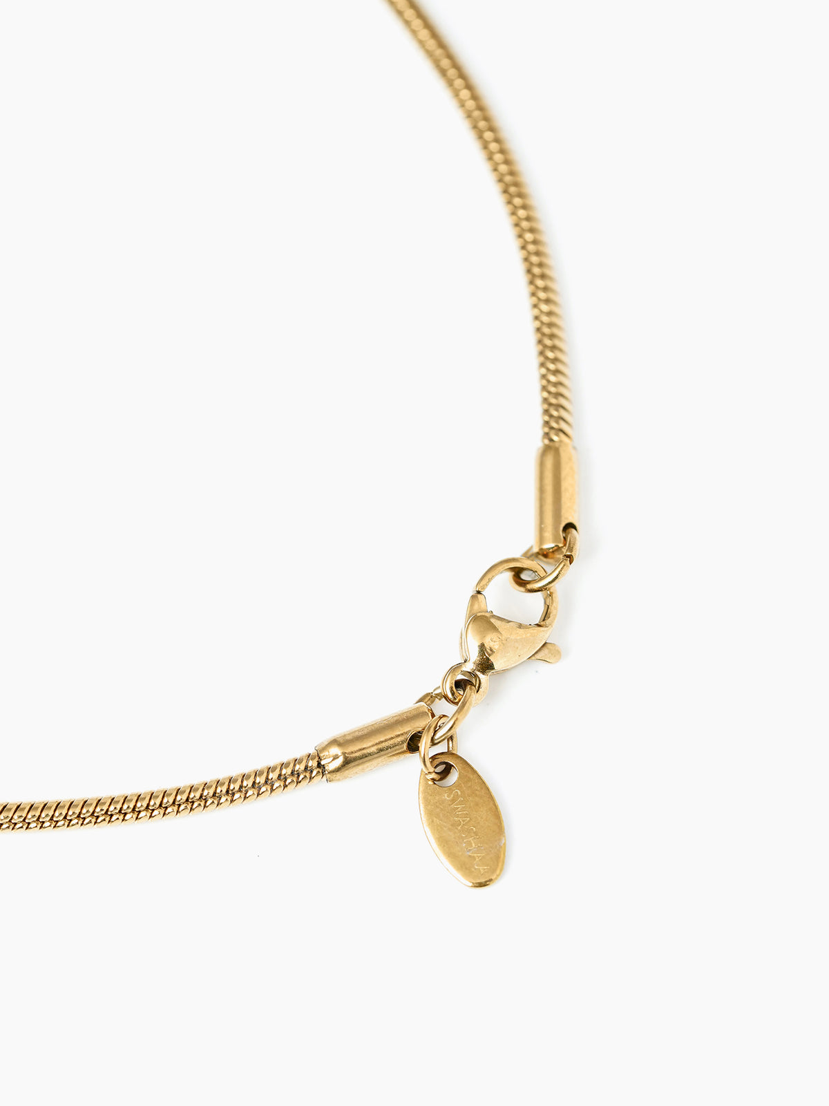Round Snake 18K Gold Plated 2 MM Men's Chain